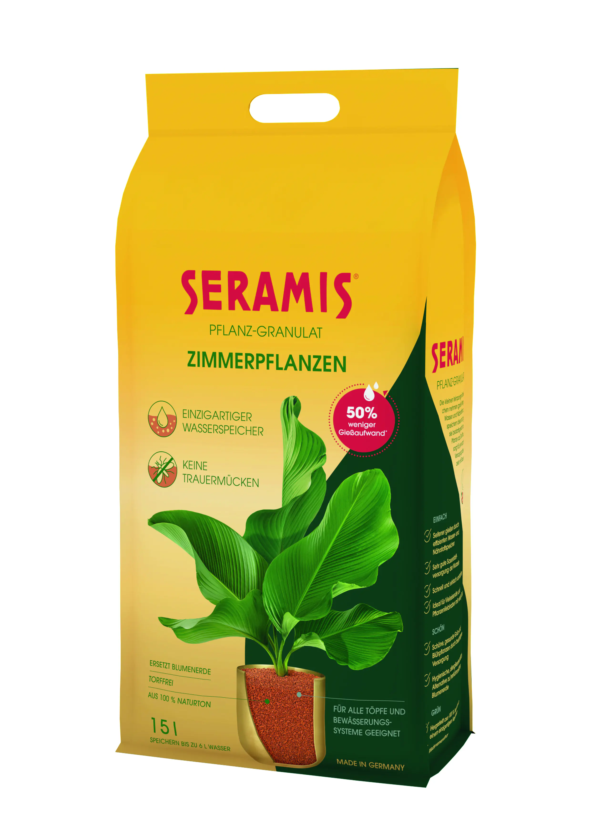 Seramis Pflanz-Granulat für Zimmerpflanzen 15 L