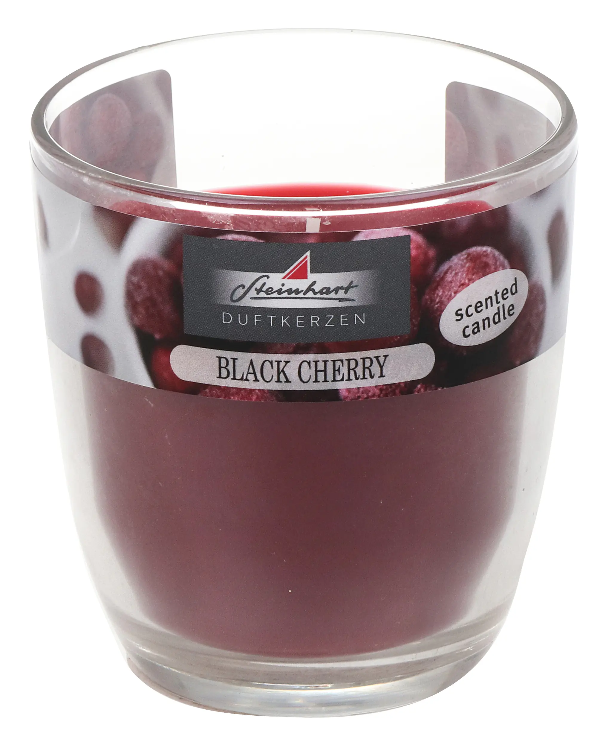 Steinhart Duftkerze im Glas Cero Black Cherry Ø 7,4 x 8 cm altrot