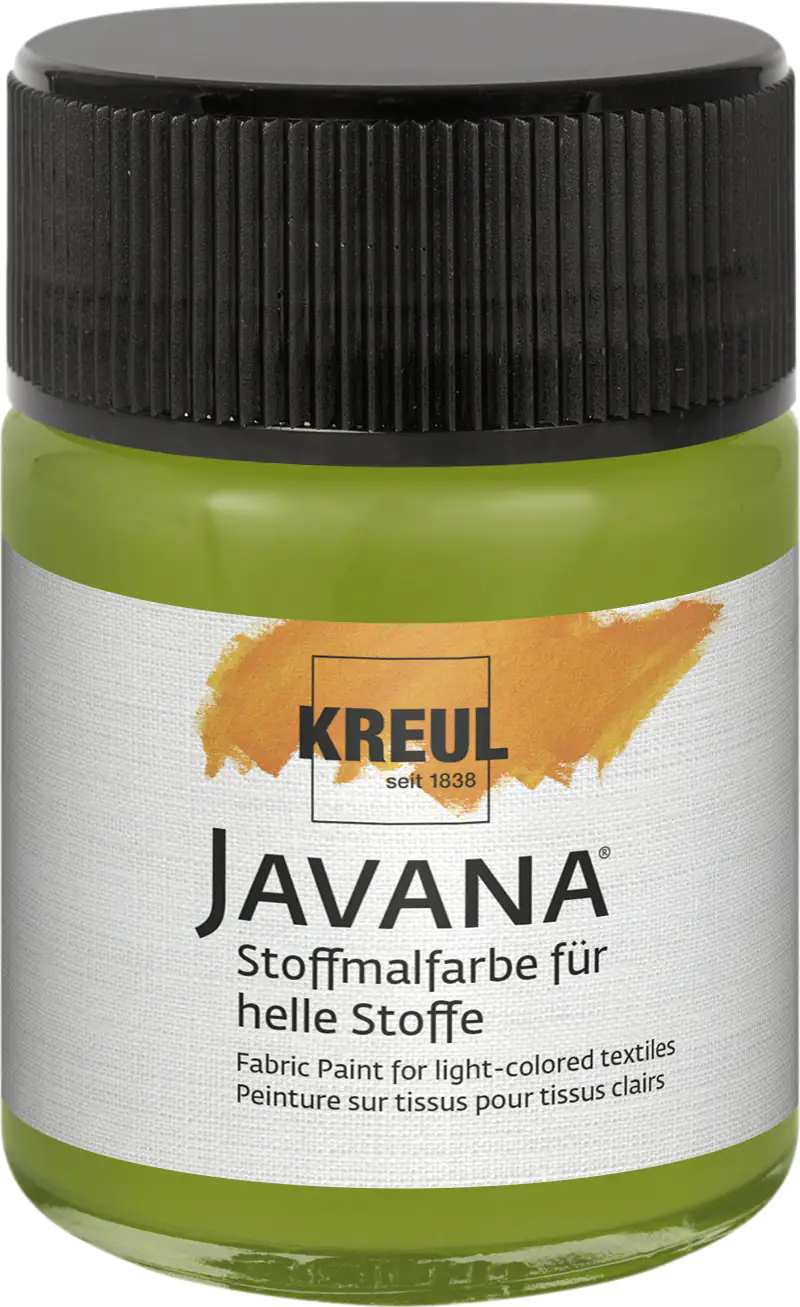 Kreul Javana Stoffmalfarbe für helle Stoffe olivgrün 50 ml Kreul Javana Stoffmalfarbe für helle Stoffe olivgrün 50 ml