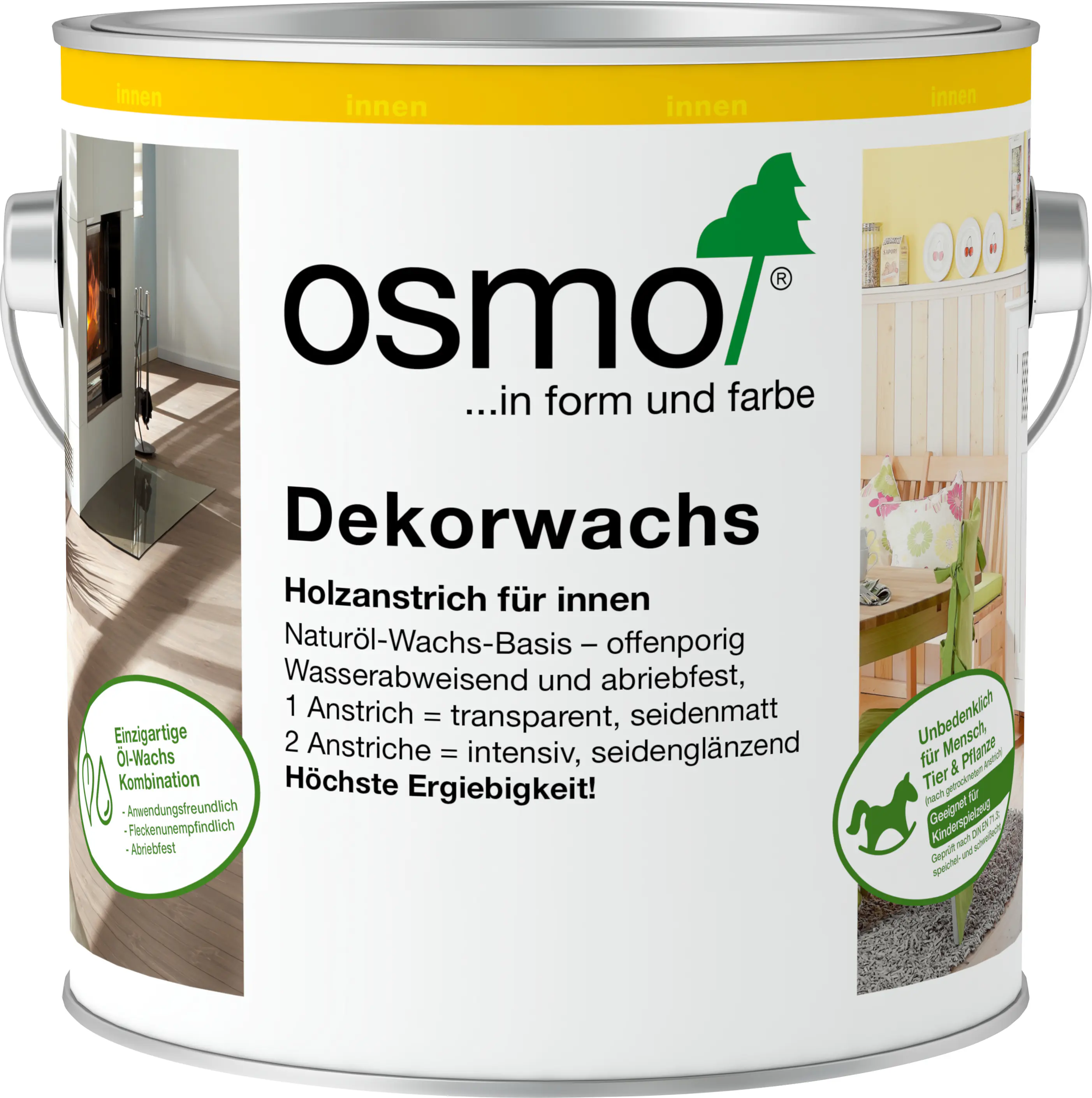 Osmo Dekorwachs 2,5 l weiß