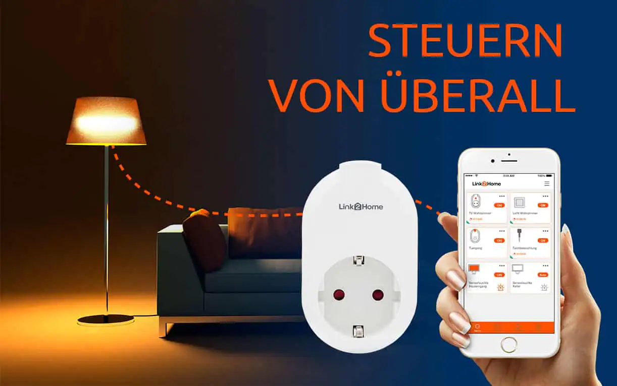 Link2Home WiFi Steckdose & Zeitschaltuhr weiß