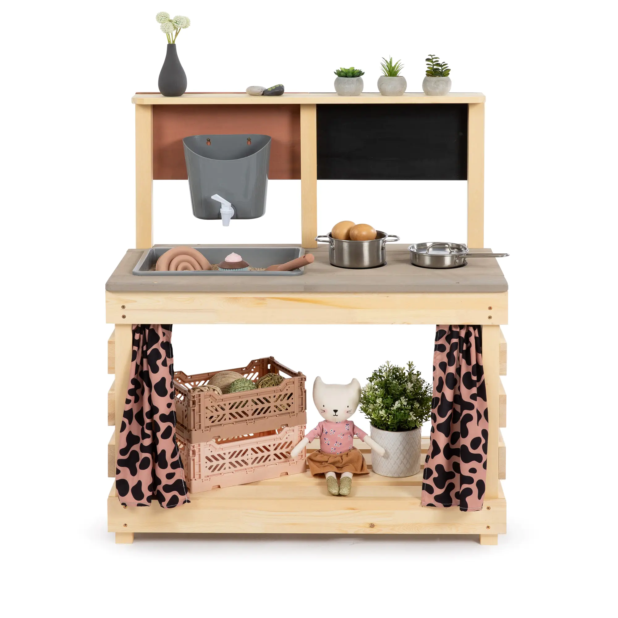 MUDDY BUDDY® Matschküche Big Leo natur-puderrosa