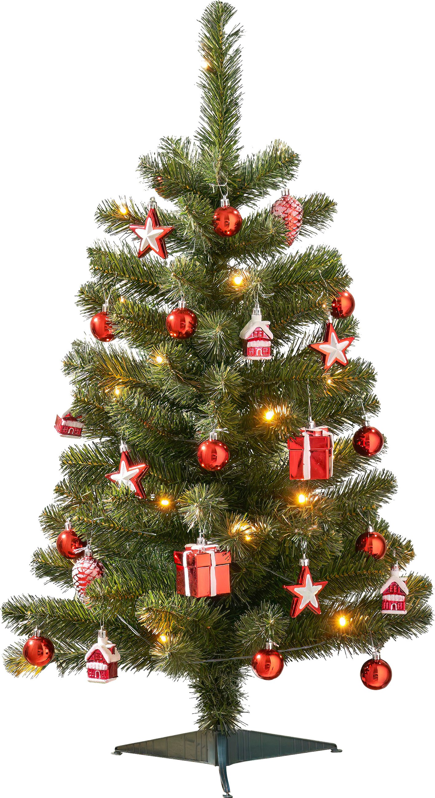 Black Box Trees Weihnachtsbaum Joy beleuchtet  90 cm 30 Lichter warmweiß mit Timer