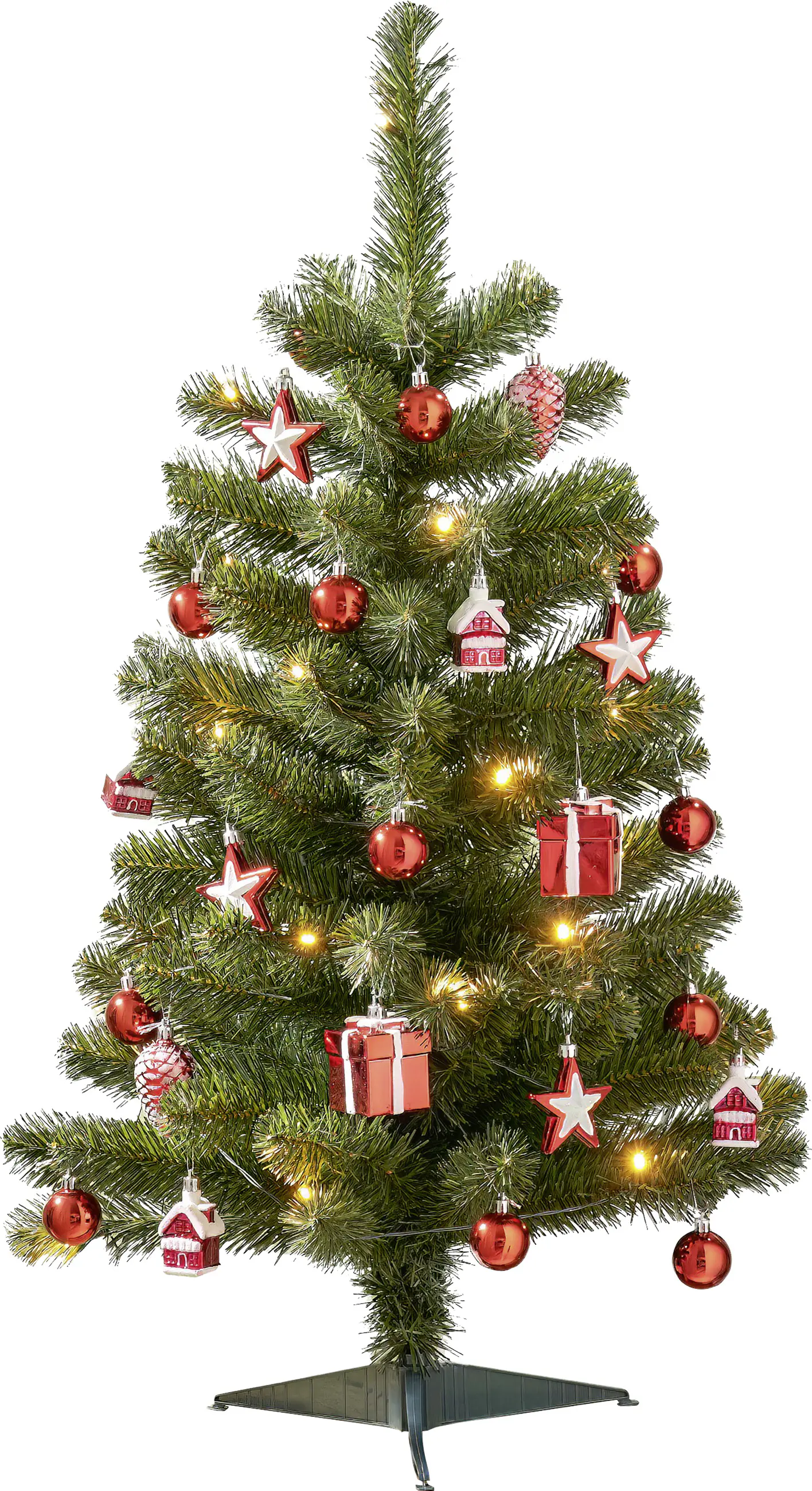 Black Box Trees Weihnachtsbaum Joy beleuchtet  90 cm 30 Lichter warmweiß mit Timer