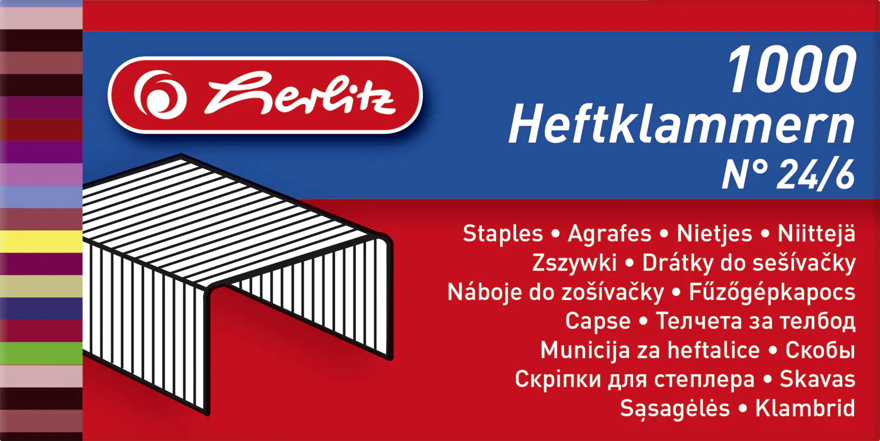 herlitz Heftklammer No.24/6 verzinkt 2x1.000 Stück