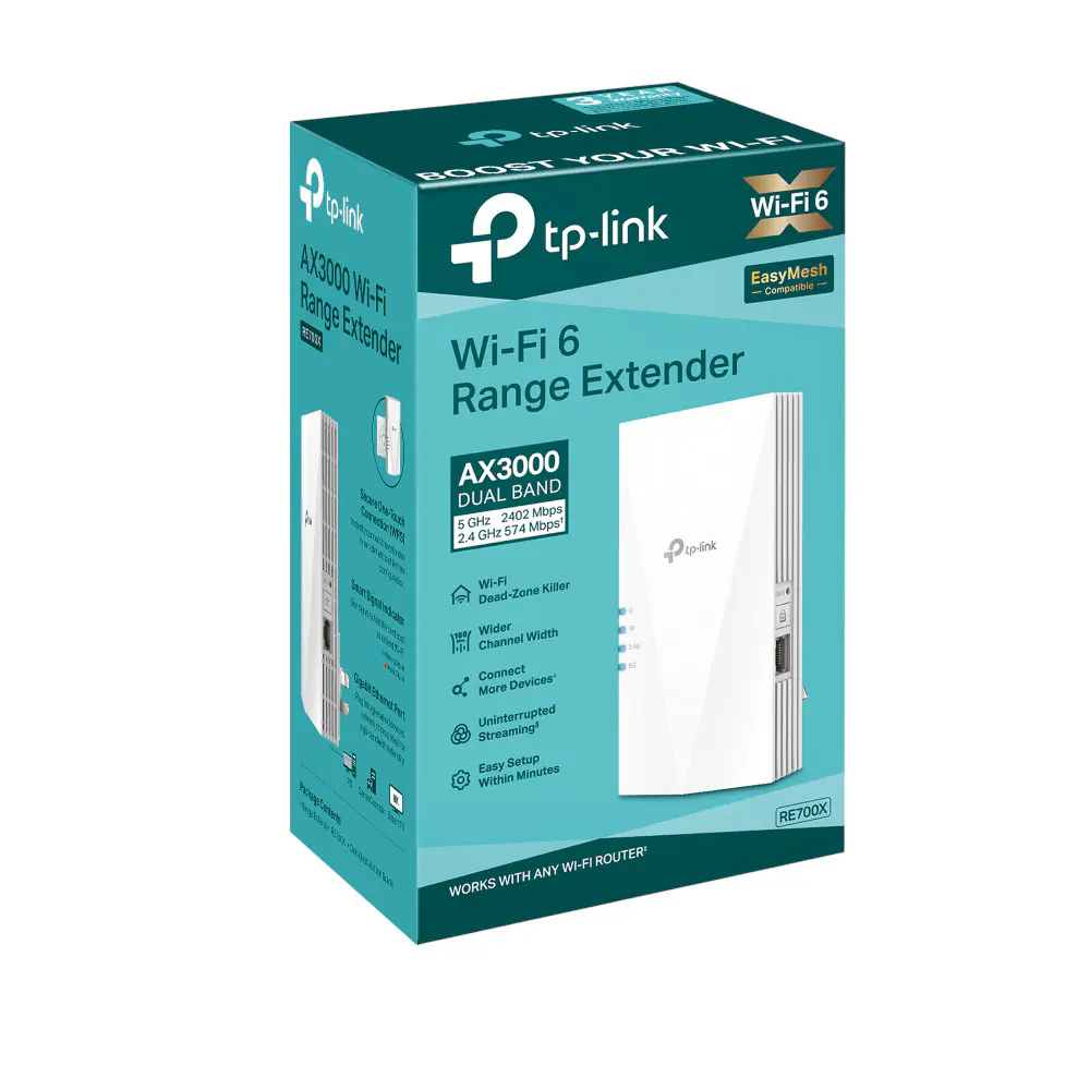TP-Link Repeater AX3000 Mesh WiFi 6