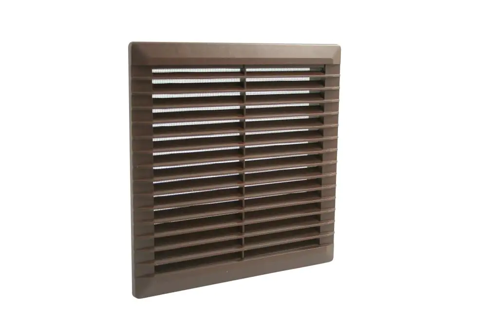 Marley Lüftungsgitter 225 x 225 mm, mit Fliegengitter, weiß