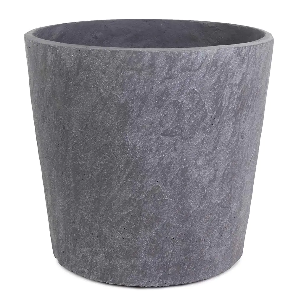 TrendLine Pflanztopf Ø 25 x 26 cm grau Schieferoptik TrendLine Pflanztopf Ø 25 x 26 cm grau Schieferoptik