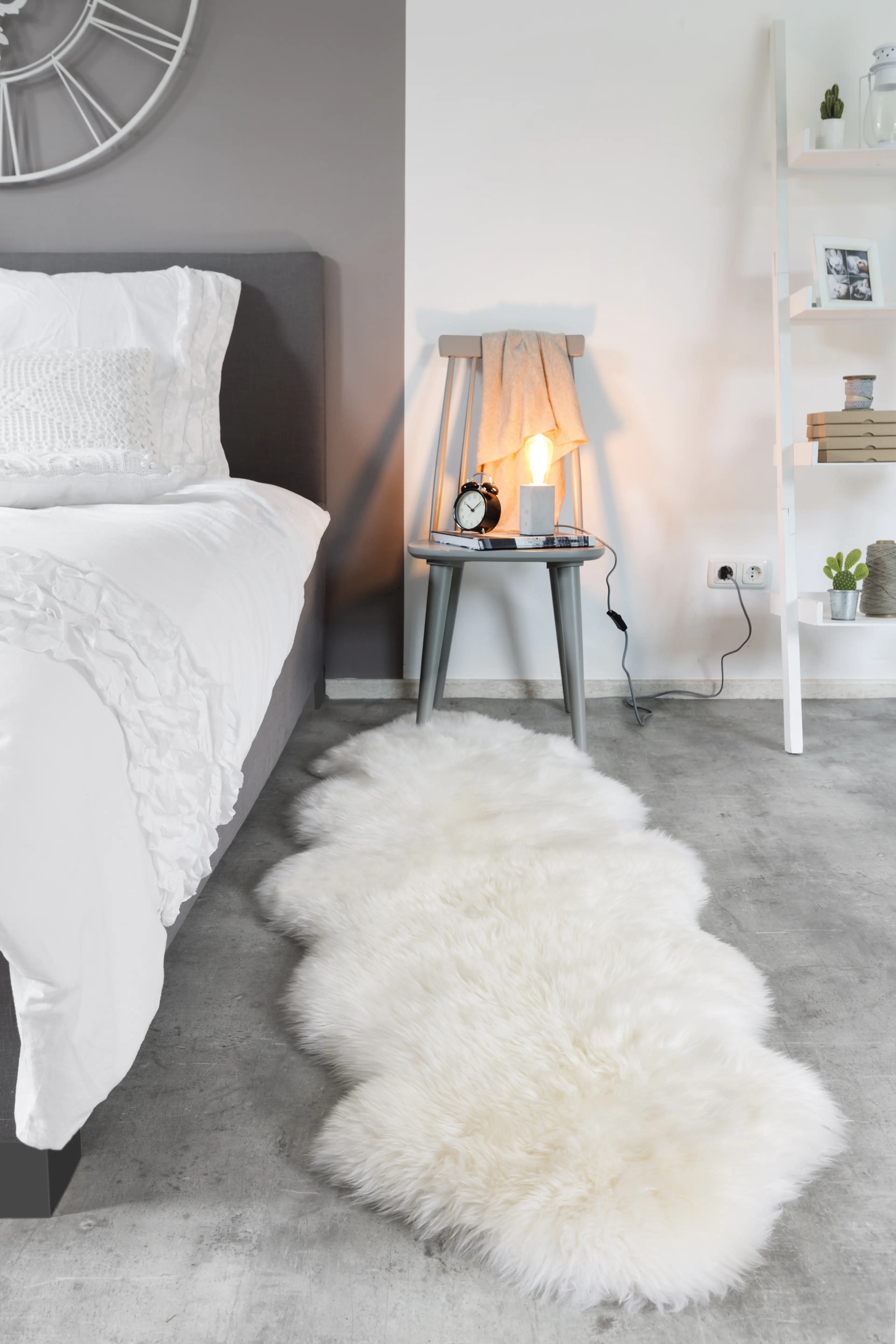 Schaffell Double weiß, 60 x 160 cm