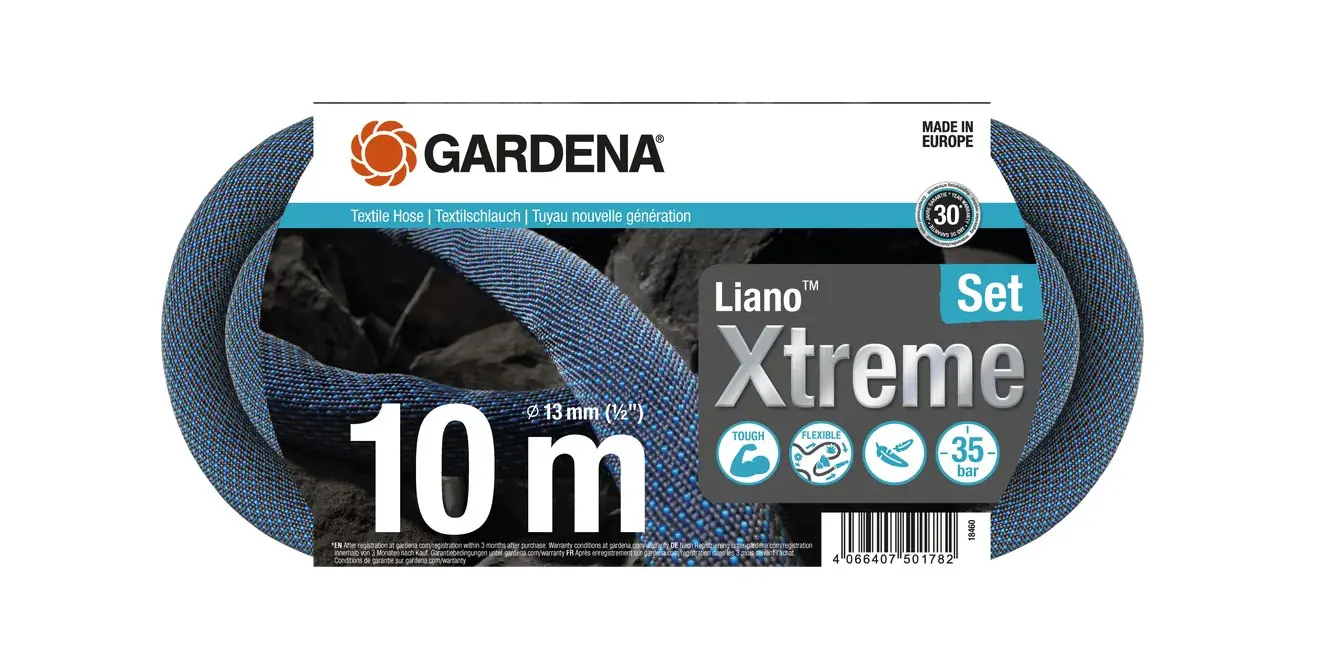 Gardena Textilschlauch Liano Xtreme mit TapFix 13 mm (1/2") 10 m