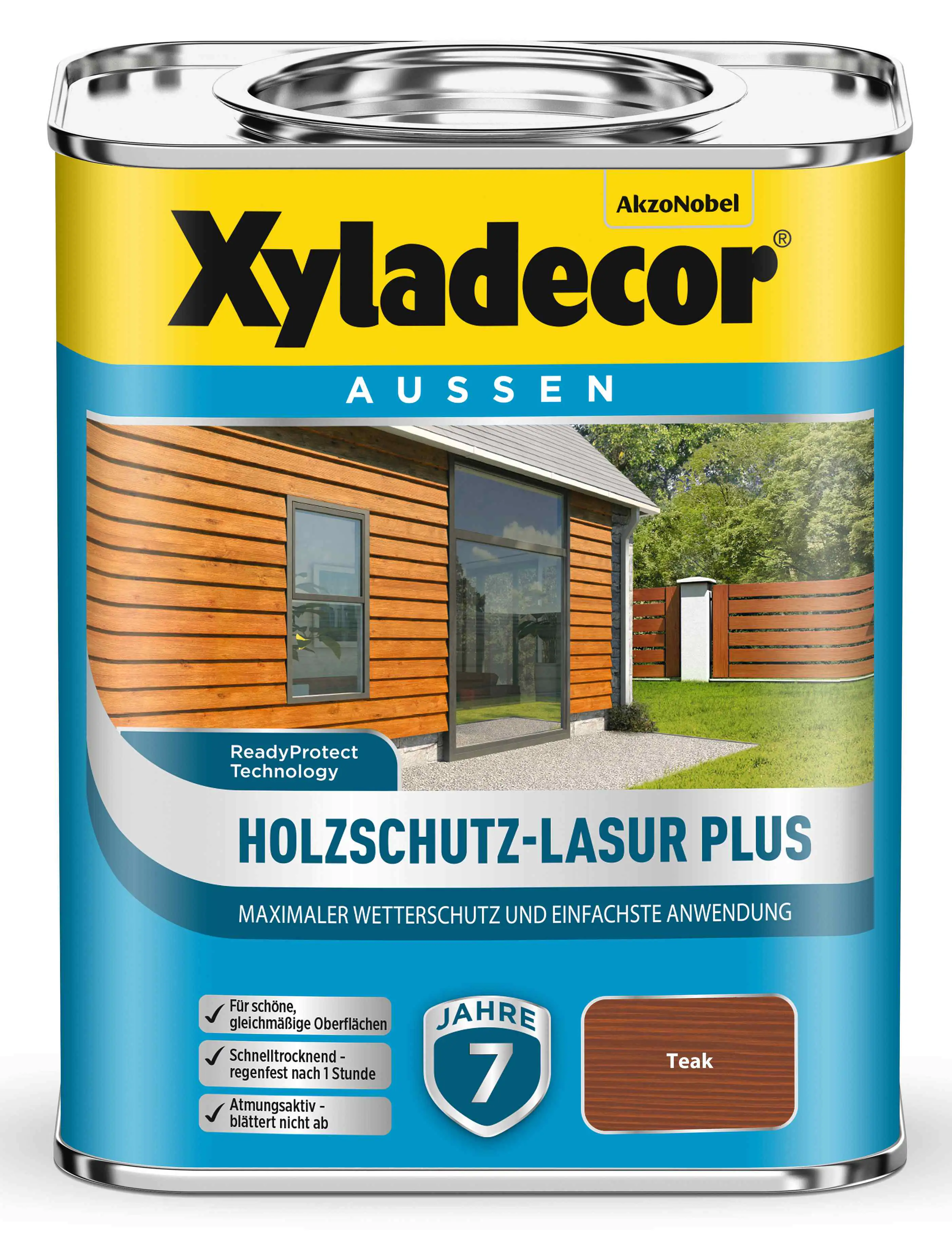 Xyladecor Holzschutz-Lasur 750 ml teak Plus