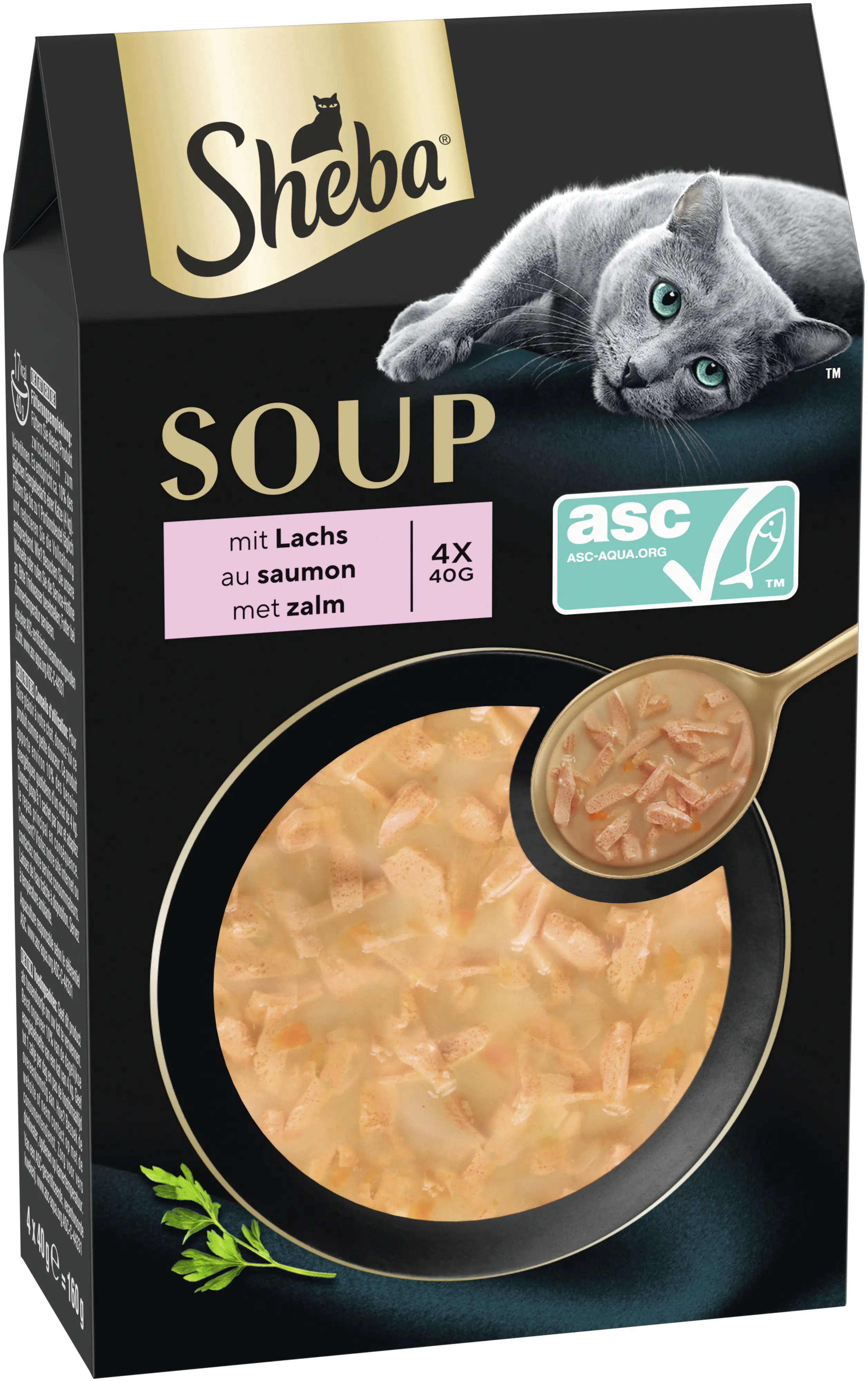 Sheba Soup Katzensuppe Adult 4 x 40 g Lachs