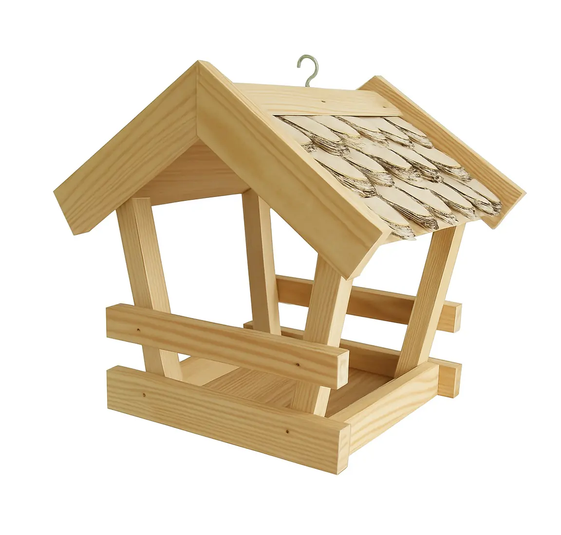 Vogelhaus mit Birkenschindeln 39 x 26 x 28 cm