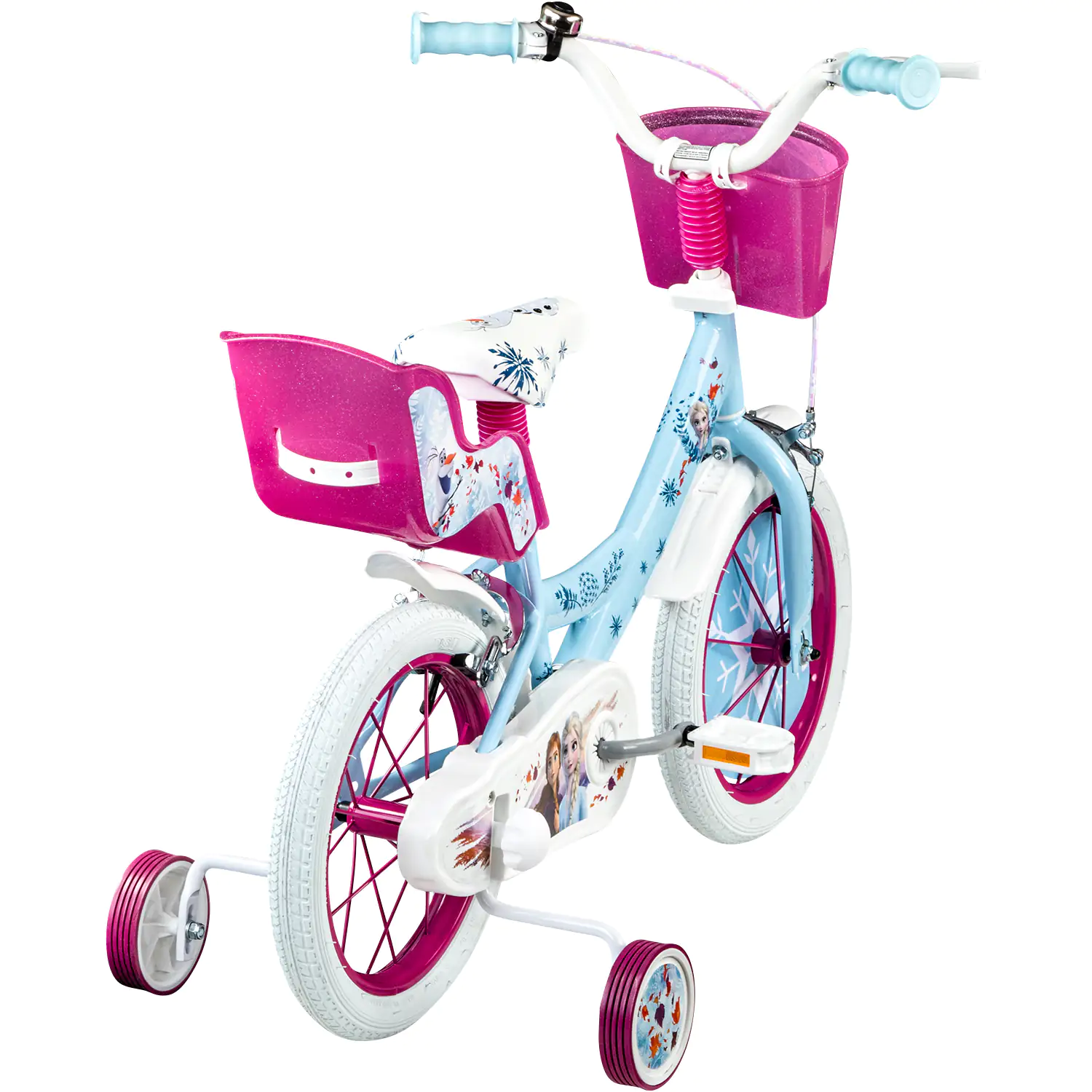 Disney Kinderfahrrad Frozen 2 mit Waverahmen 14 Zoll blau/weiß