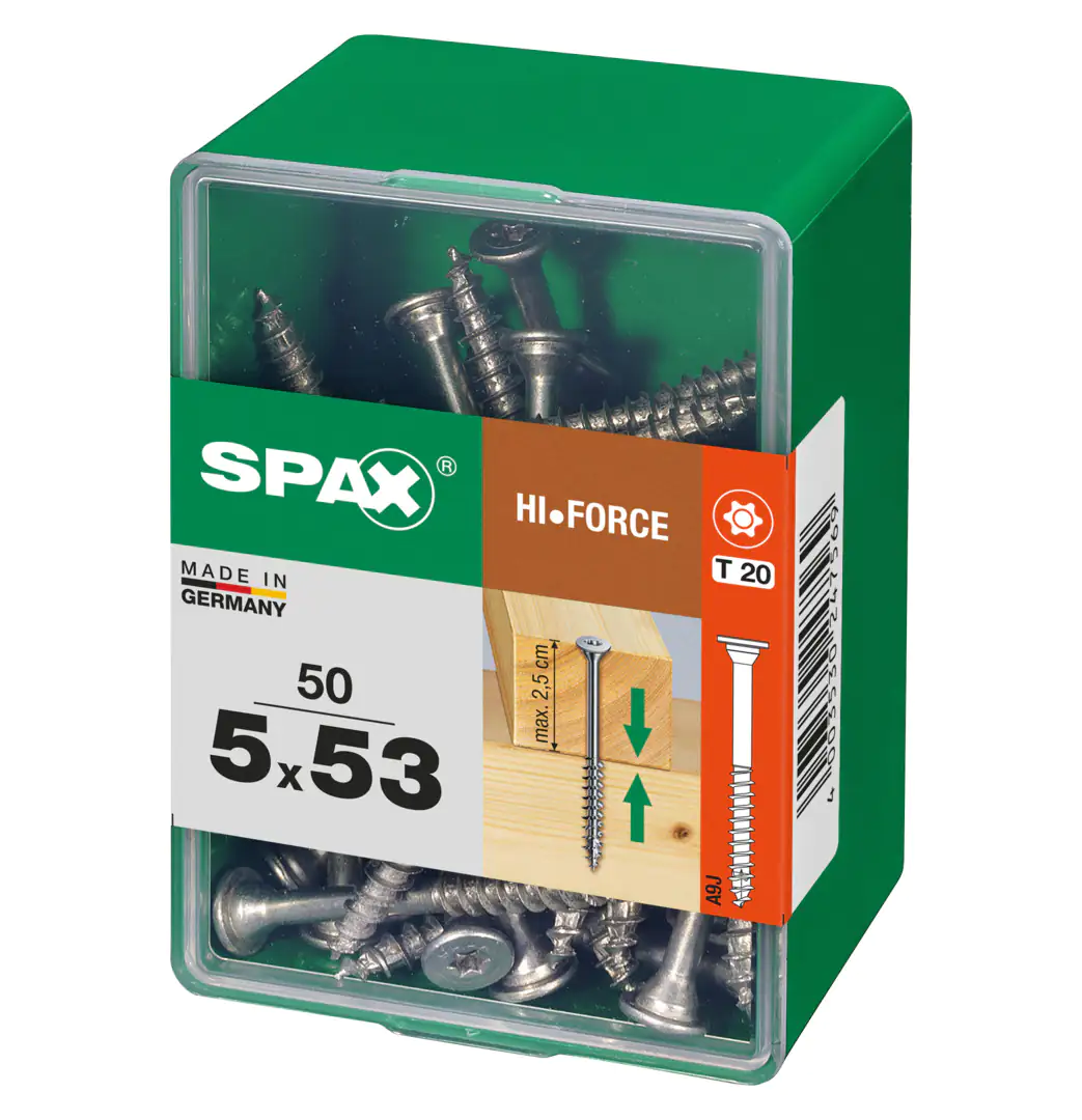 Spax Holzbauschrauben 5.0 x 53 mm TX 20 - 50 Stk.