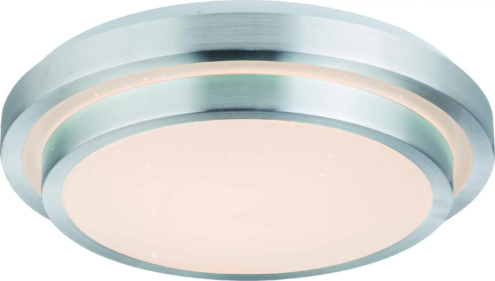 Globo LED Deckenleuchte Ina II weiß, opal mit Aluminiumring Globo LED Deckenleuchte Ina II weiß, opal mit Aluminiumring