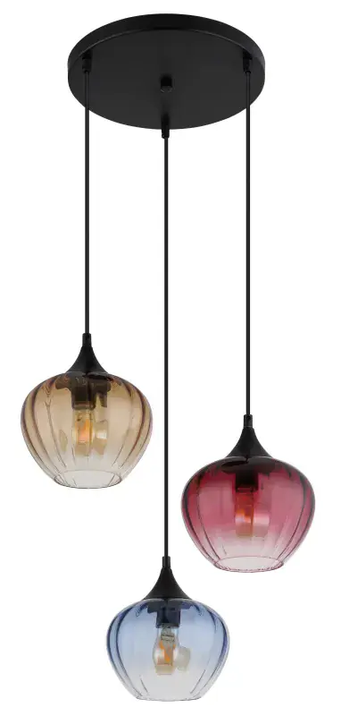 Globo Hängeleuchte Sander 45 x 150 cm (Ø x H) bunt matt