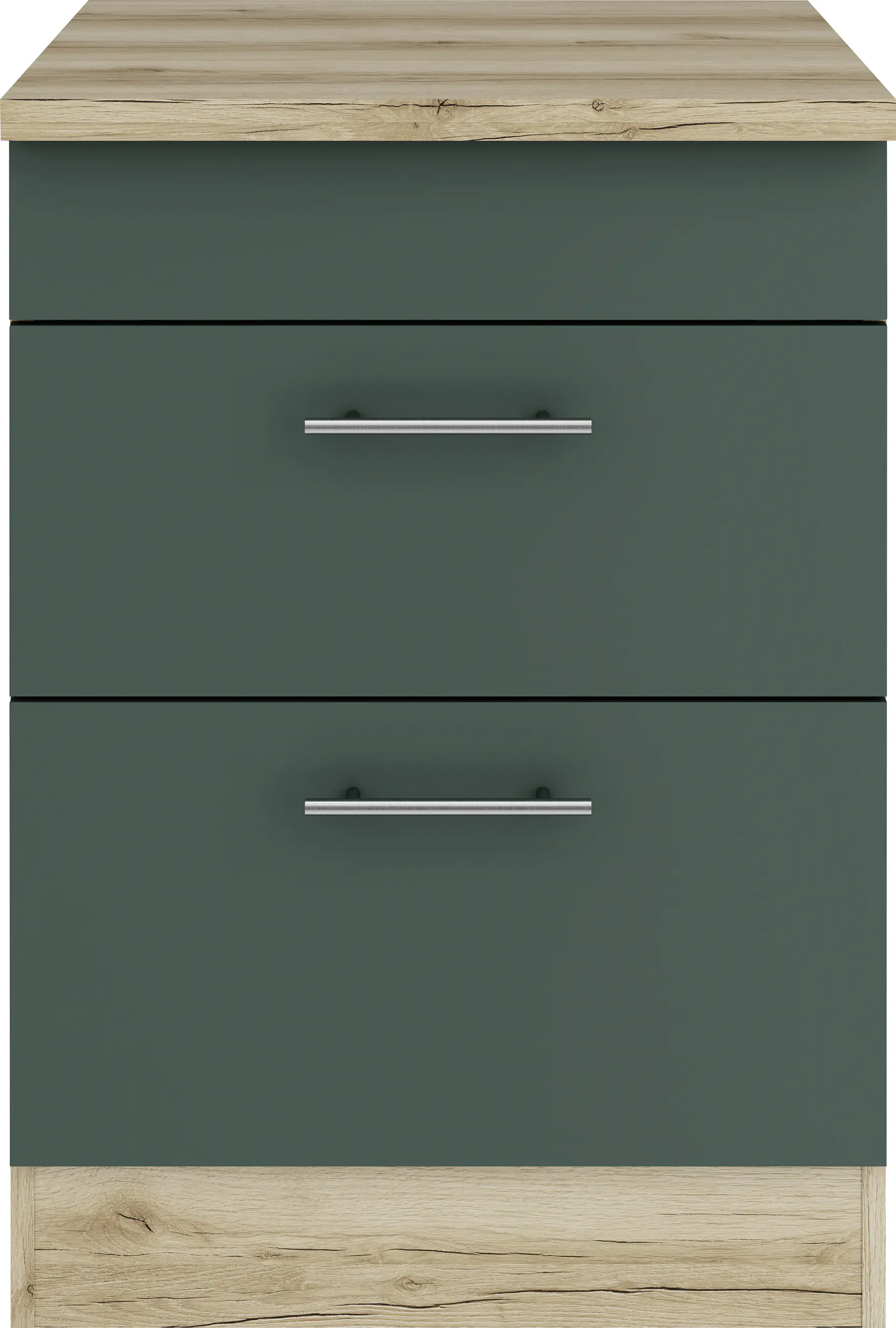 Optifit Unterschrank Savona 405 steingrün/eiche 60 cm