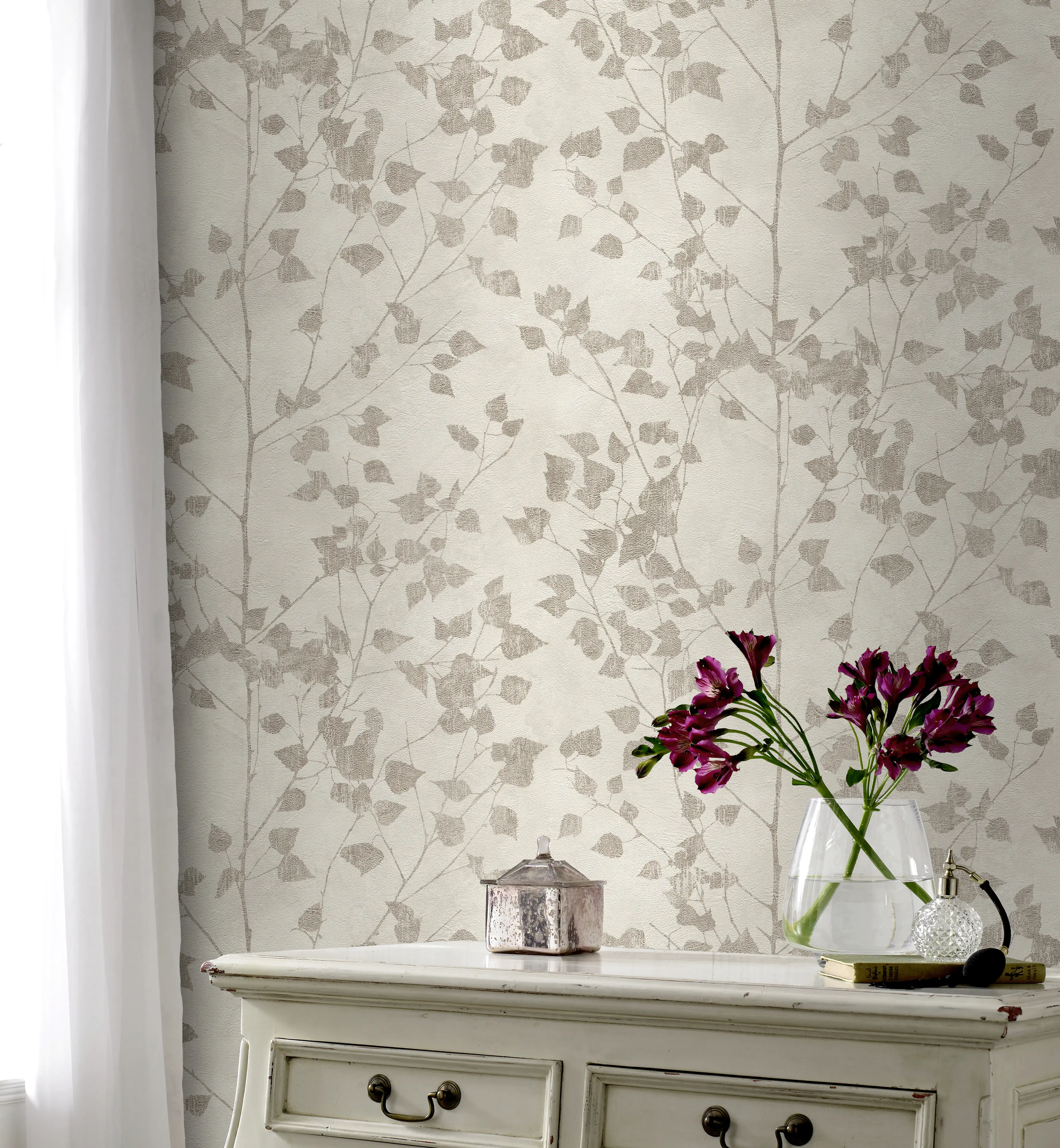 4000441416626_2118799 Rasch Vinyltapete 416626 Finca floral beige 10,05 x 0,53 m