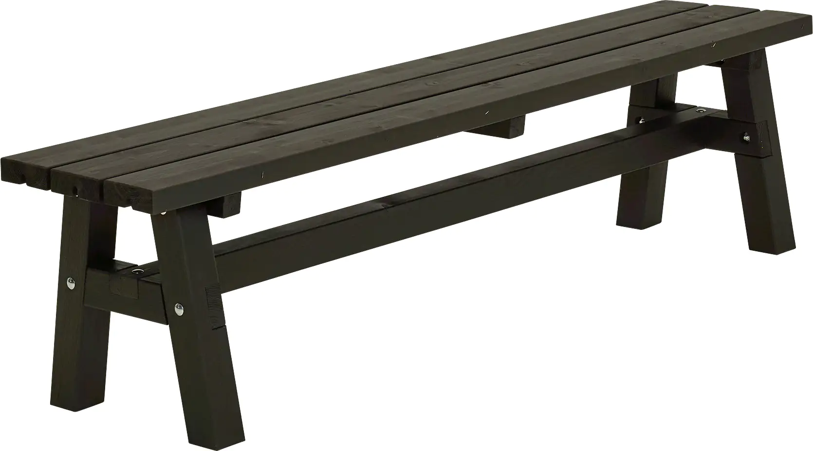 Plus Country Plankenbank 177 x 37 x 46 cm RAL 9005 Schwarz