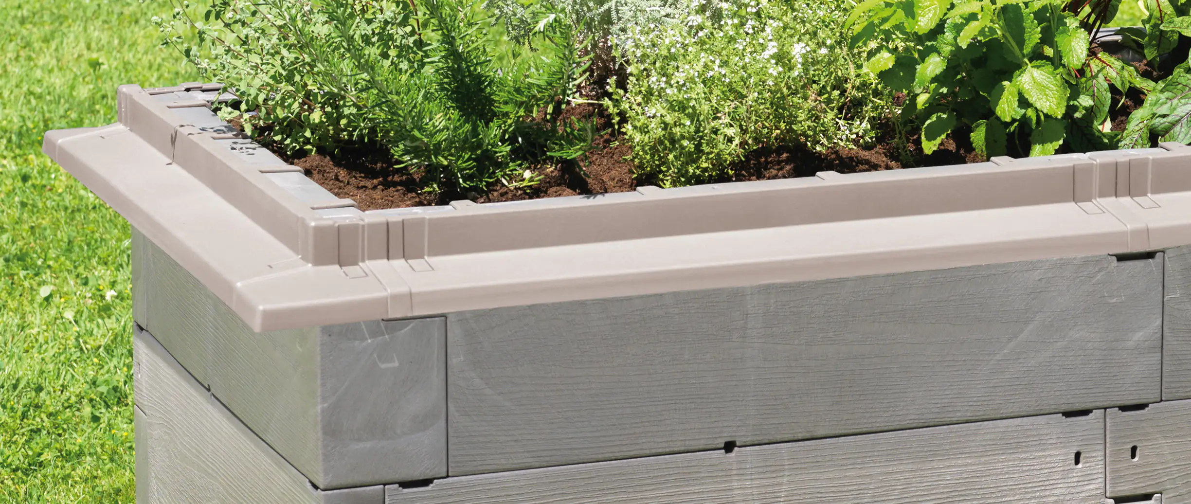 Juwel Schneckenkante für Hochbeet Timber inkl. 4 Ecken