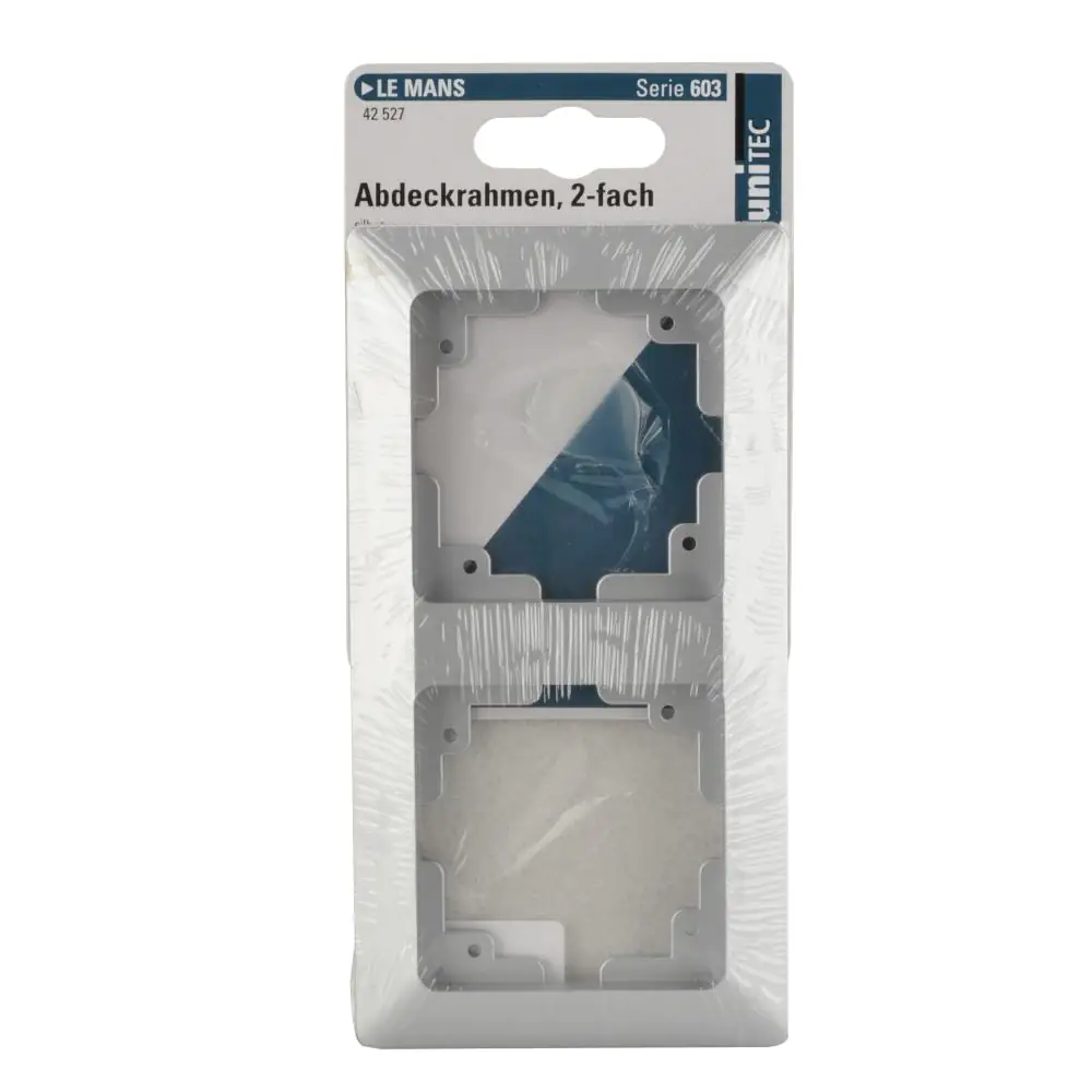 Unitec Abdeckrahmen LeMans 2-fach Serie 603 silber