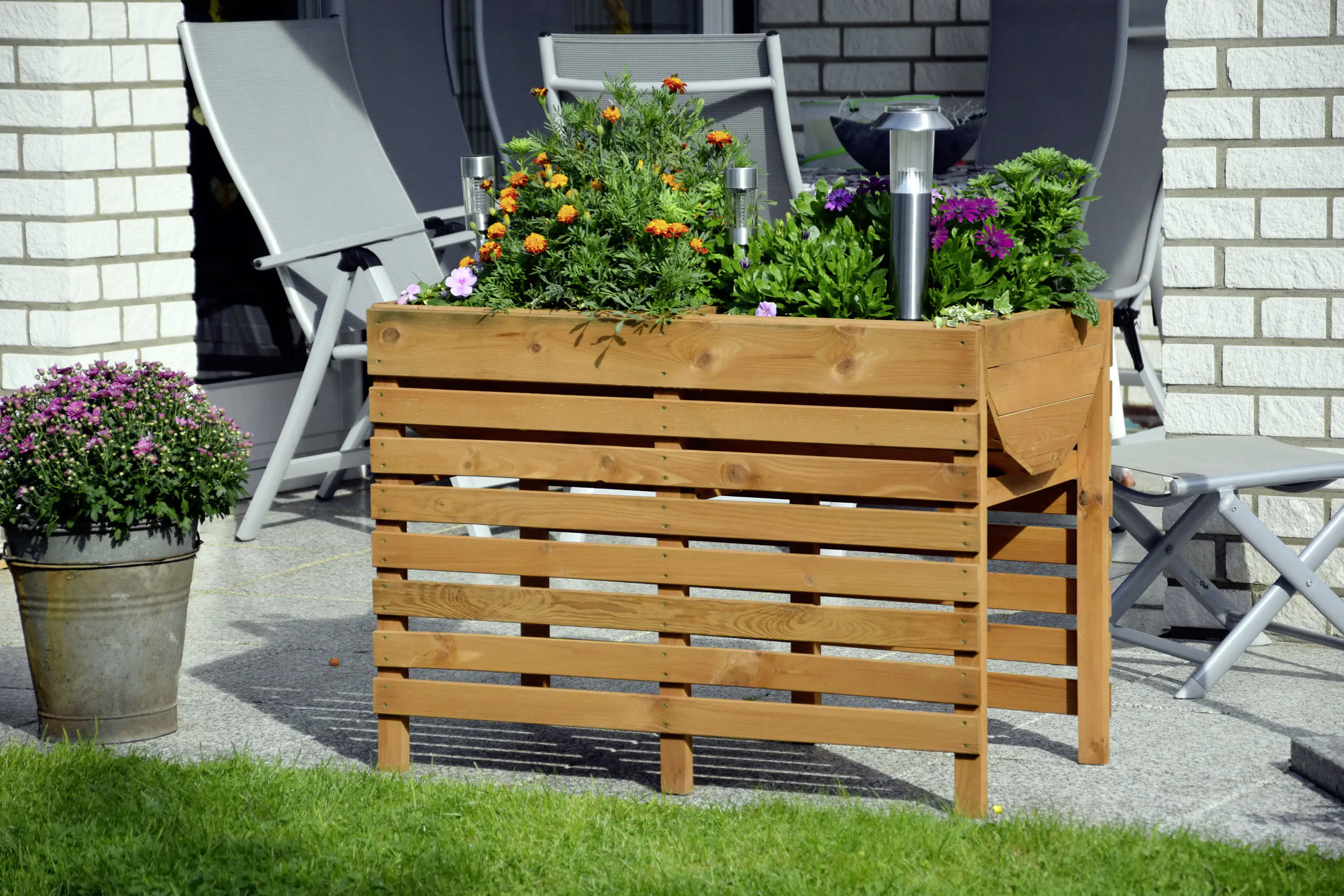 Dobar Hochbeet inkl. Pflanzfolie 100 x 50 x 71 cm