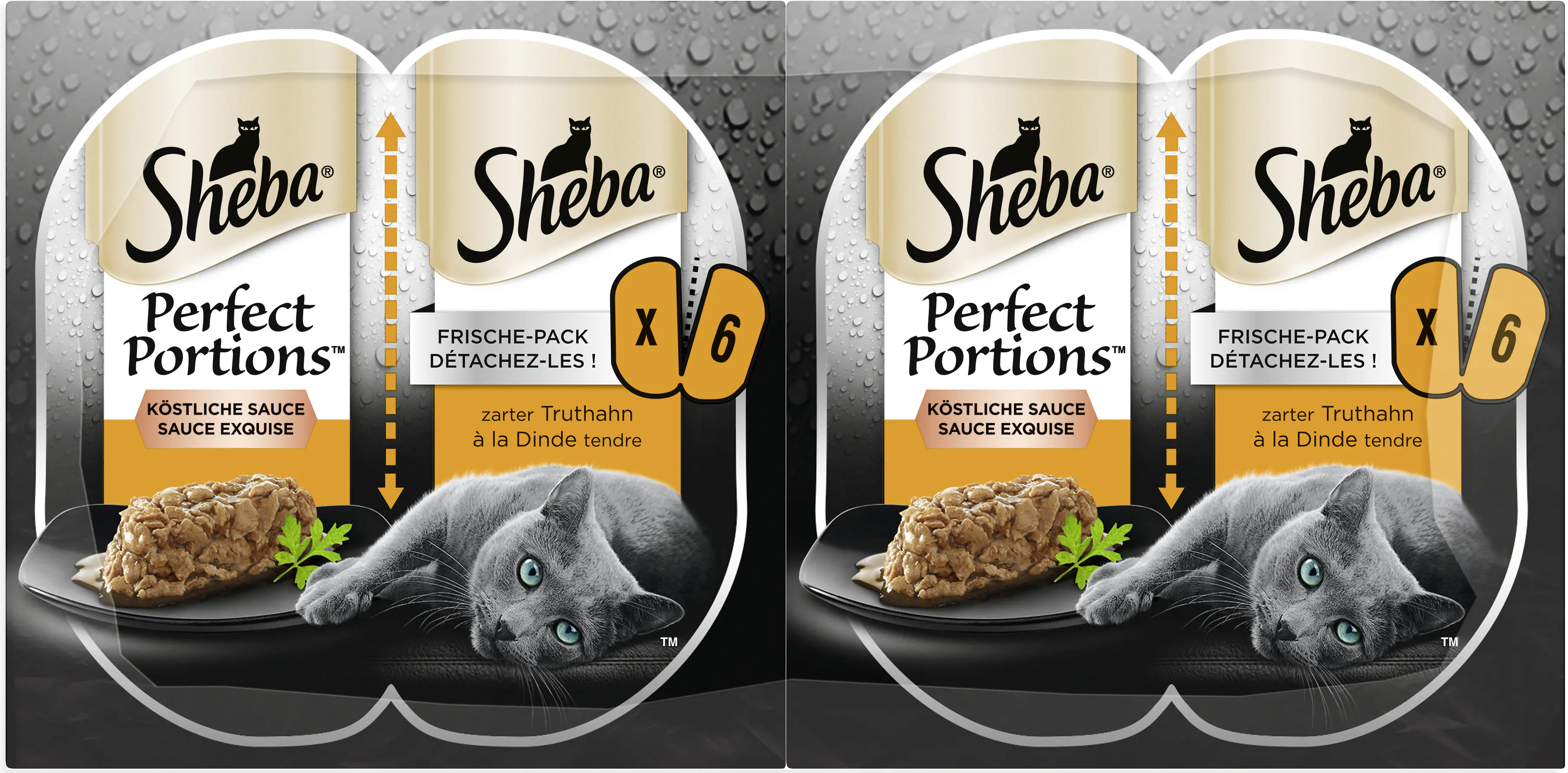 Sheba Perfect Portions Katzennassfutter Adult 6 x 37,5 g Truthahn