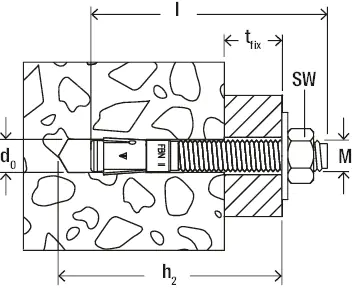 Fischer Bolzenanker FBN ll 12.0 x 100 mm - 1 Stück