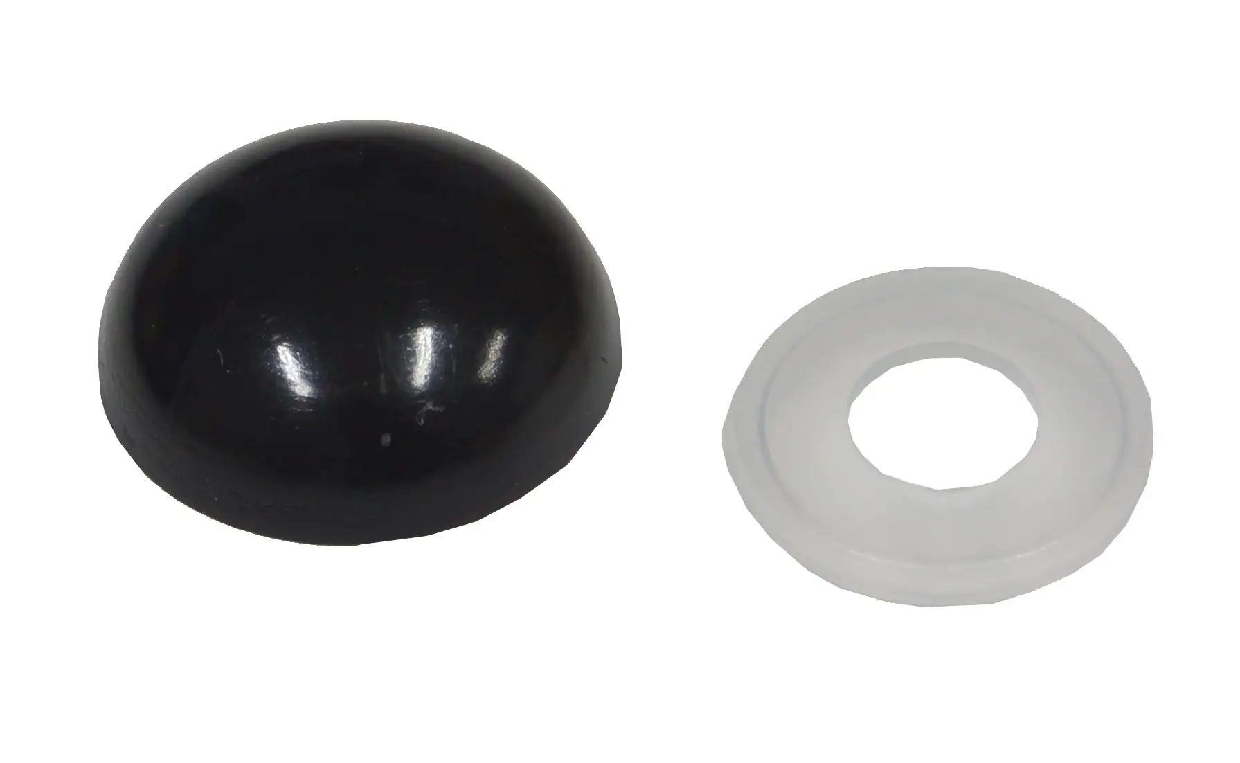 Abdeckkappen Ø 15 mm schwarz