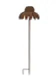 Flamingo Gartenstecker Blume Metall 15 x 100 cm rostbraun