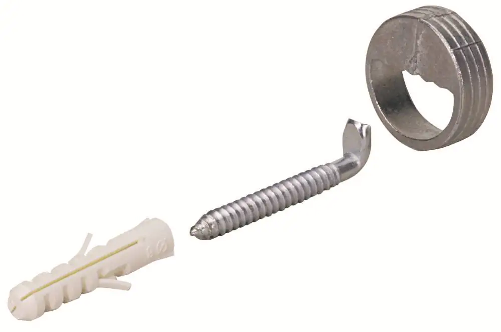 Hettich Schrankaufhänger mit Einschraubhaken, vernickelt, 2 Stück