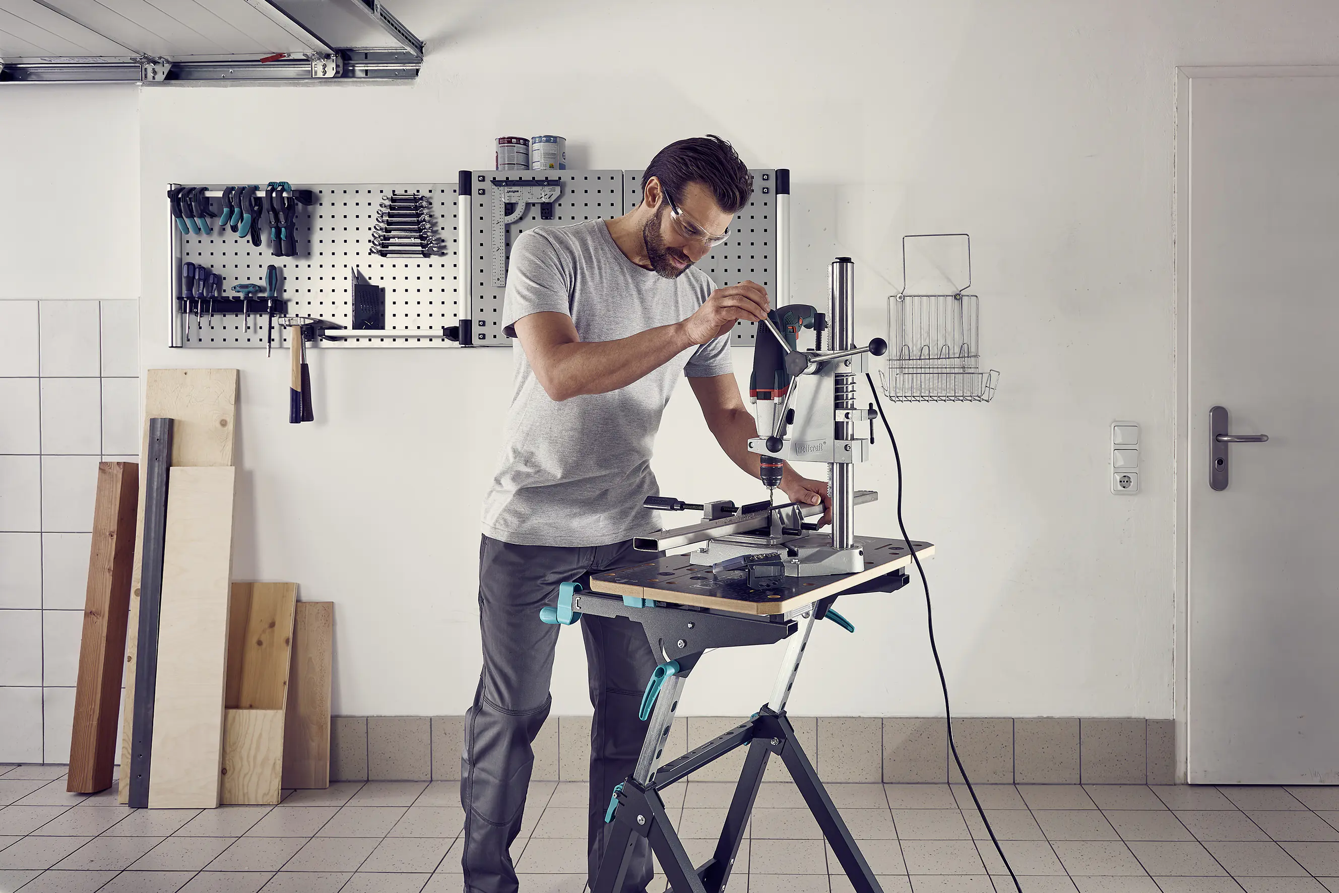Wolfcraft Maschinen- und Spanntisch Master 750 Ergo höhenverstellbar Wolfcraft Maschinen- und Spanntisch Master 750 Ergo höhenverstellbar