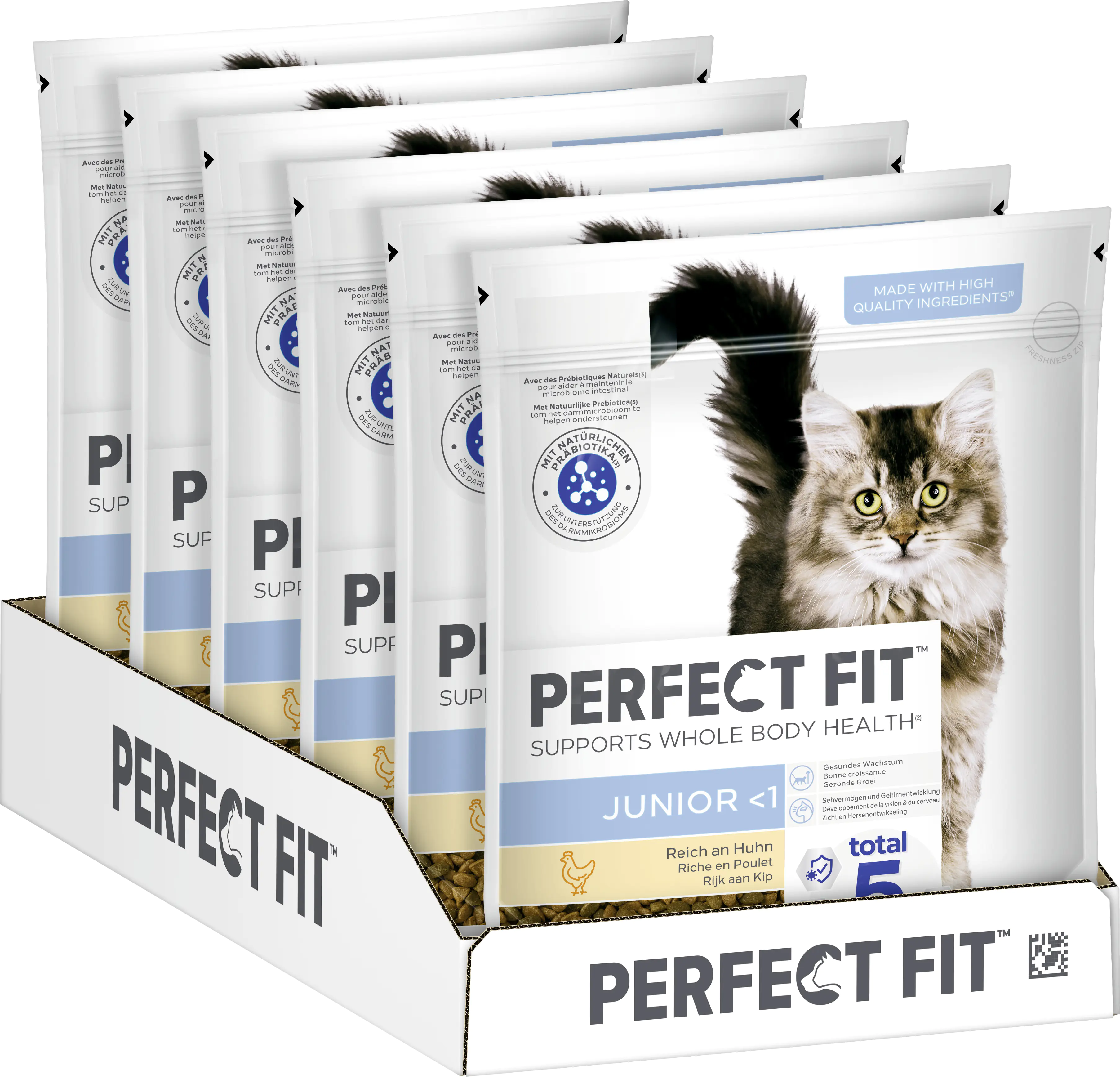 Perfect Fit Junior -1 mit Huhn Katzenfutter 750 g Perfect Fit Junior -1 mit Huhn Katzenfutter 750 g