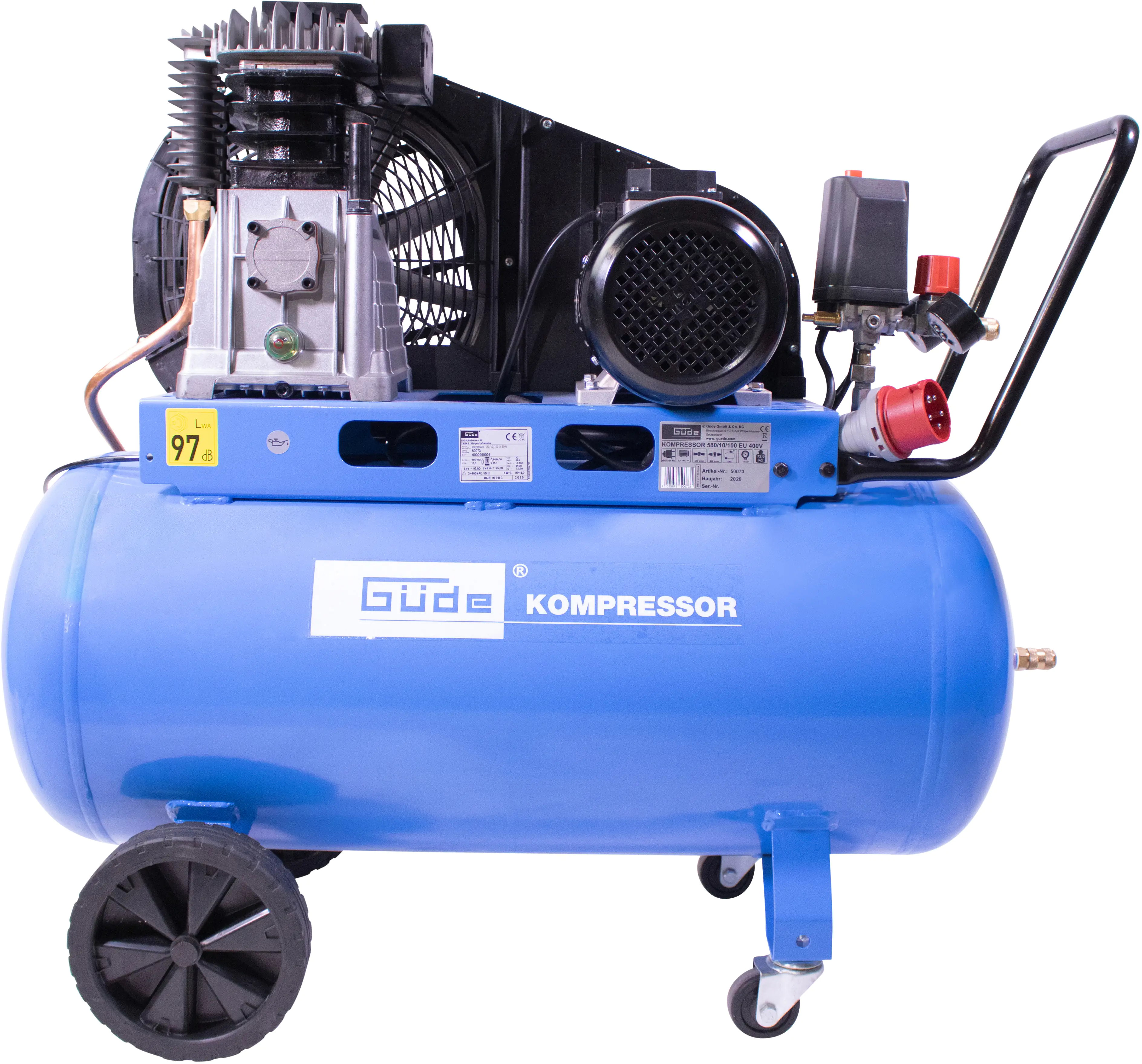 4015671500731_2902439 Güde Kompressor 580/10/100 EU 10 bar 100 l 480 l/min 3 kW