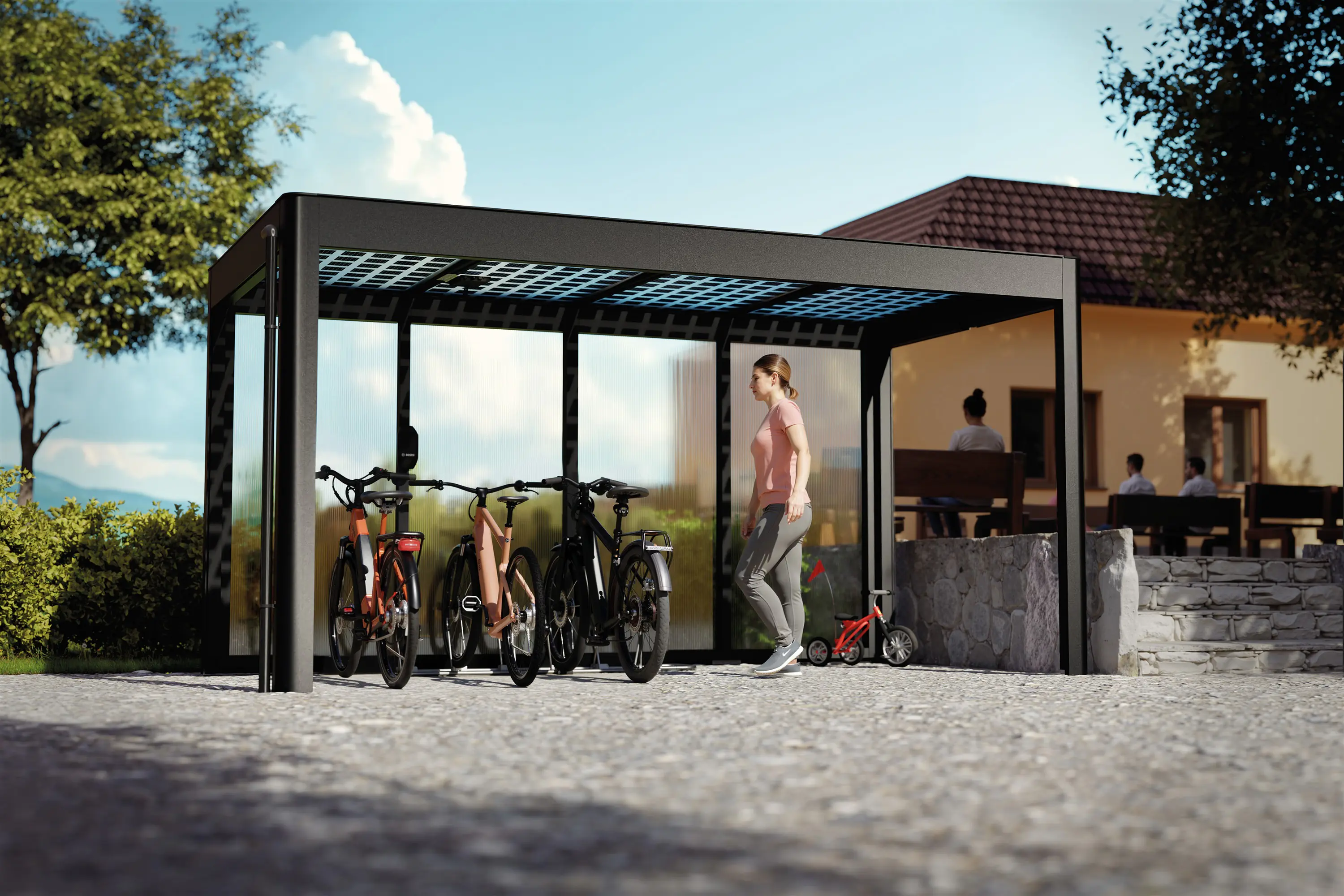 SunElements SunCover Gartenhaus Select 4.2 443 x 233 cm anthrazit-metallic