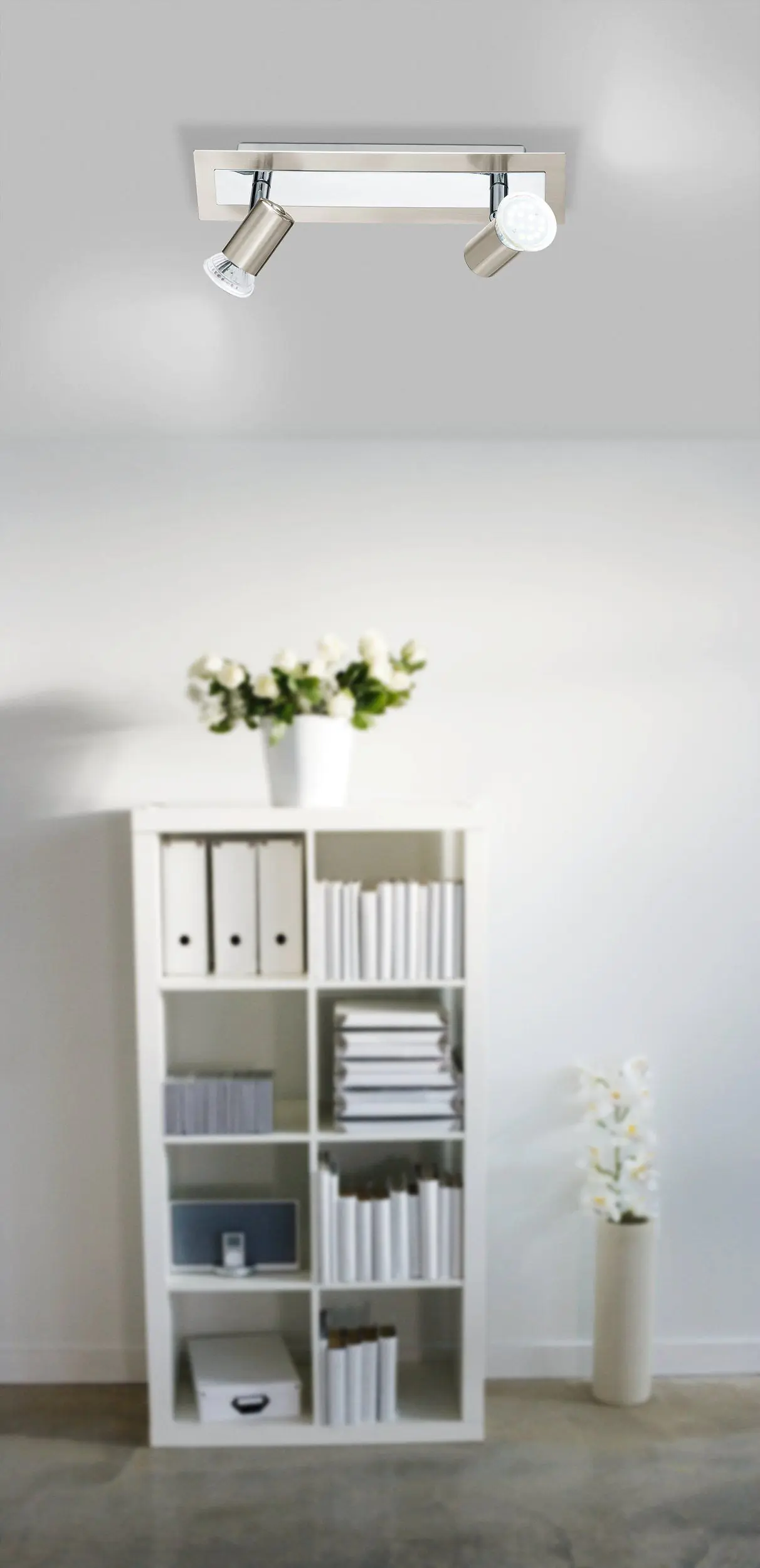 Eglo 2er LED Spot Rotello nickel-matt 28 x 7 cm GU10