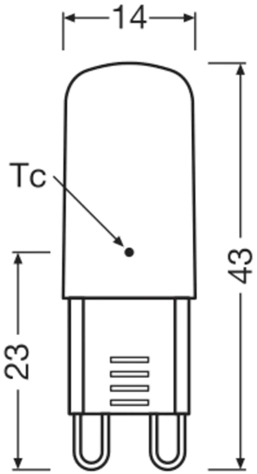 Bellalux LED Stiftsockellampe Pin30 G9 2,6 W warmweiß klar Bellalux LED Stiftsockellampe Pin30 G9 2,6 W warmweiß klar