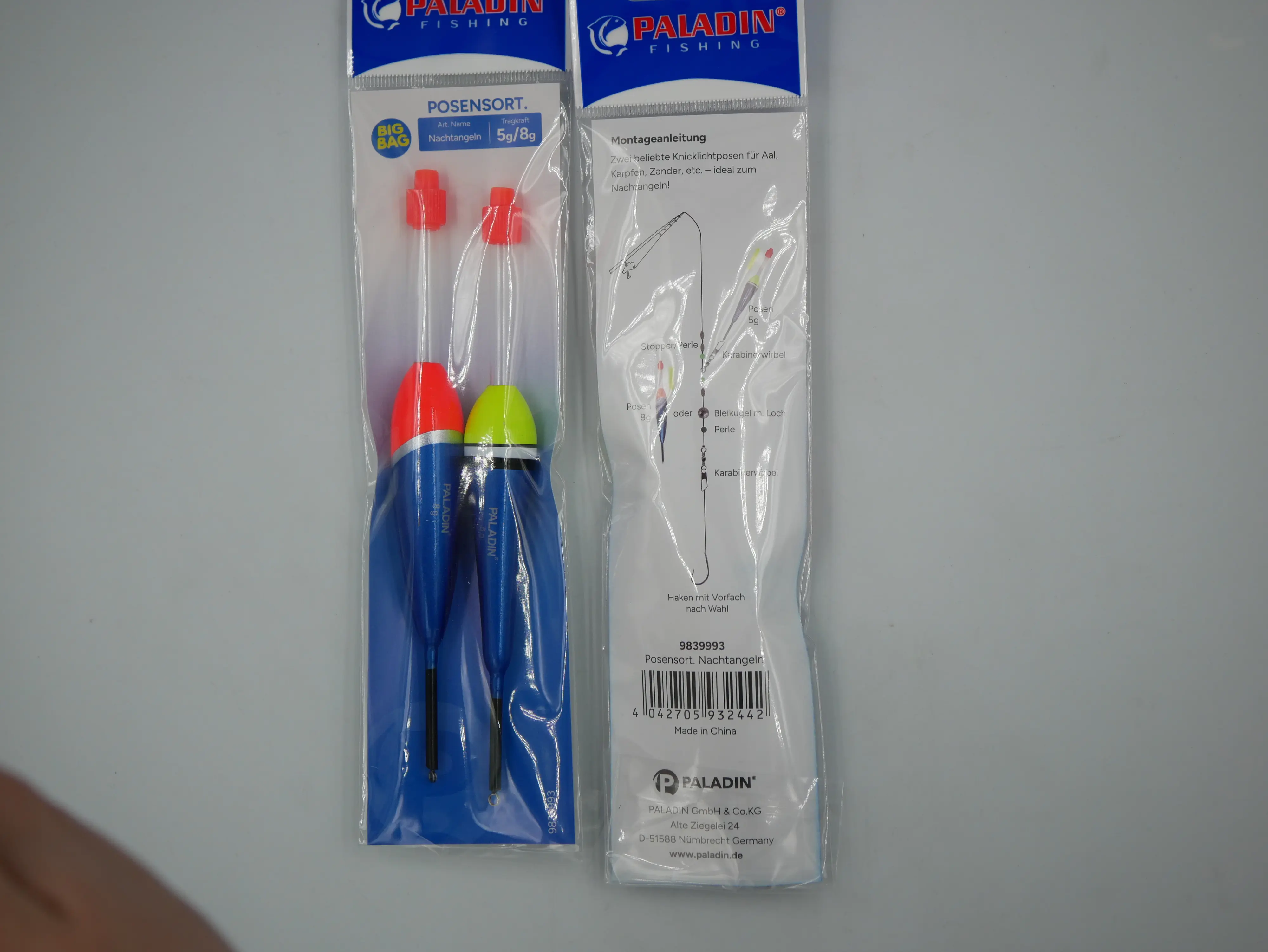 Paladin Posensortiment Nachtangeln 5,0g+8,0g