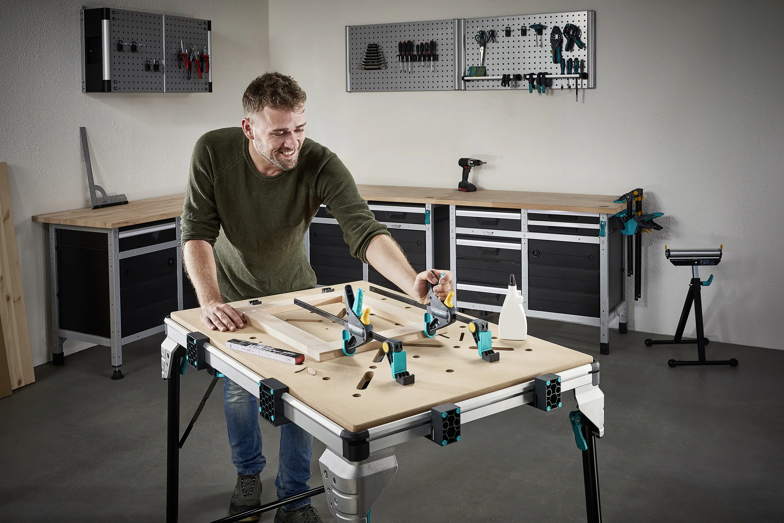 Wolfcraft Arbeitstisch Master work 1600 bis 120 kg Wolfcraft Arbeitstisch Master work 1600 bis 120 kg