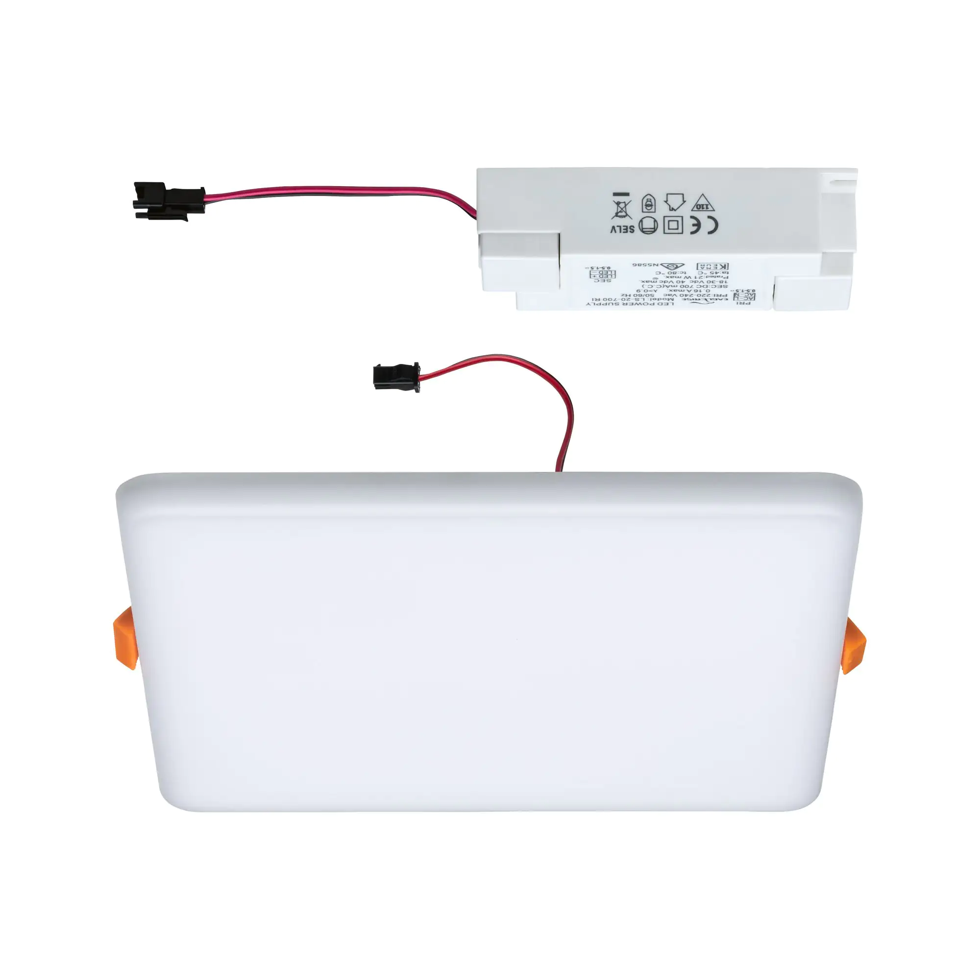 Paulmann Einbauleuchte LED Veluna Varifit eckig 18,5 cm 17 W satin