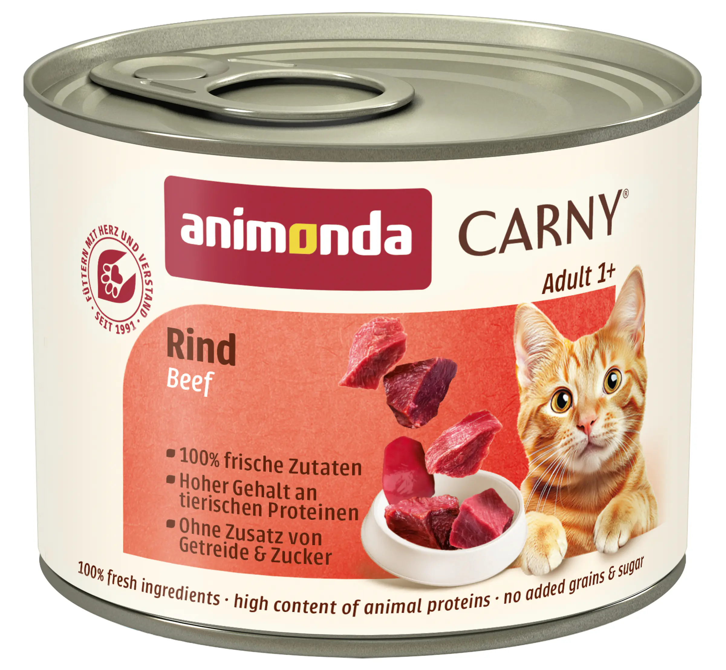 Animonda Carny Adult Katzennassfutter getreidefrei 200 g Rind