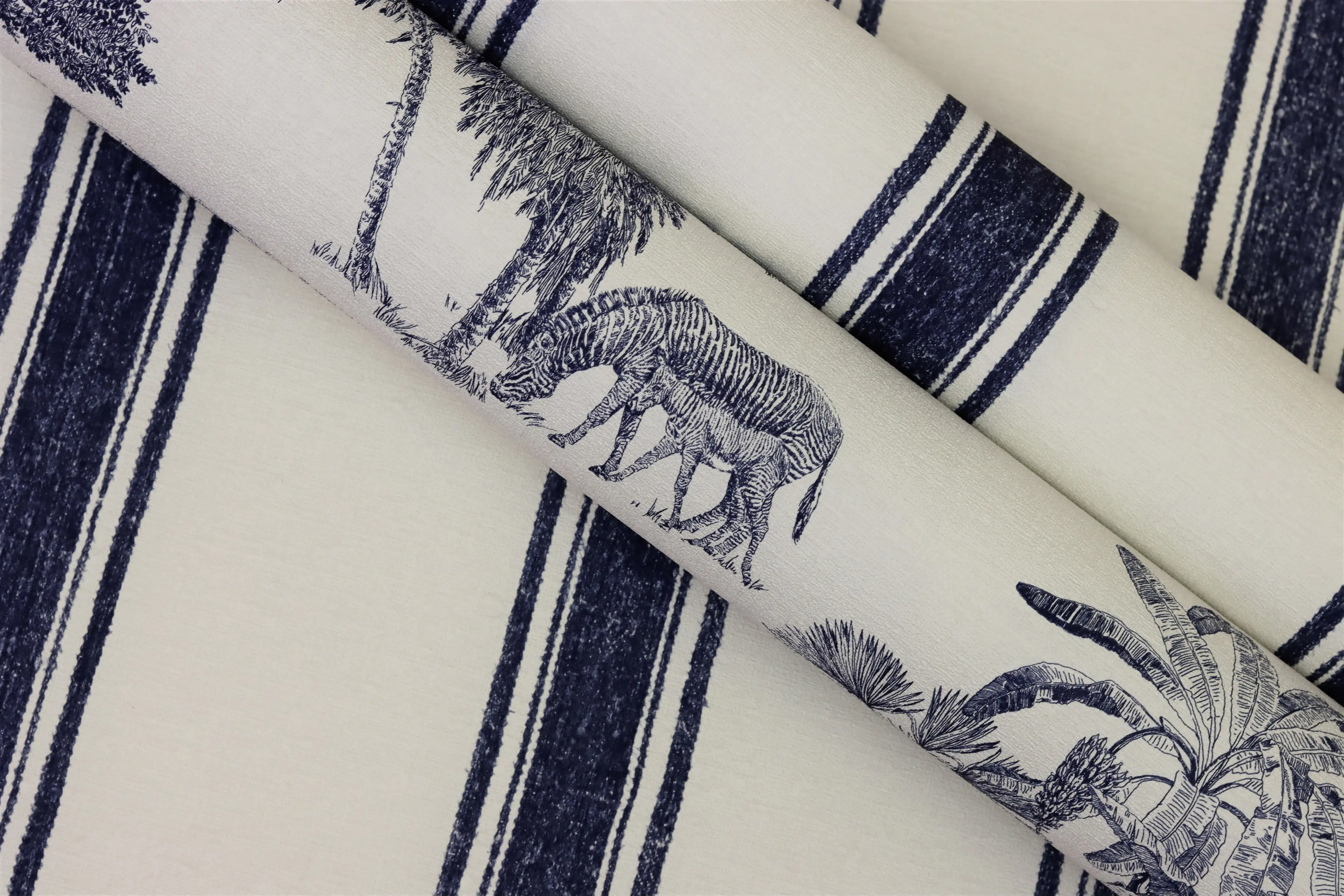 Rasch Vliestapete 555011 Blau-Indigo Muster & Motive 10,05 m x 0,53 m