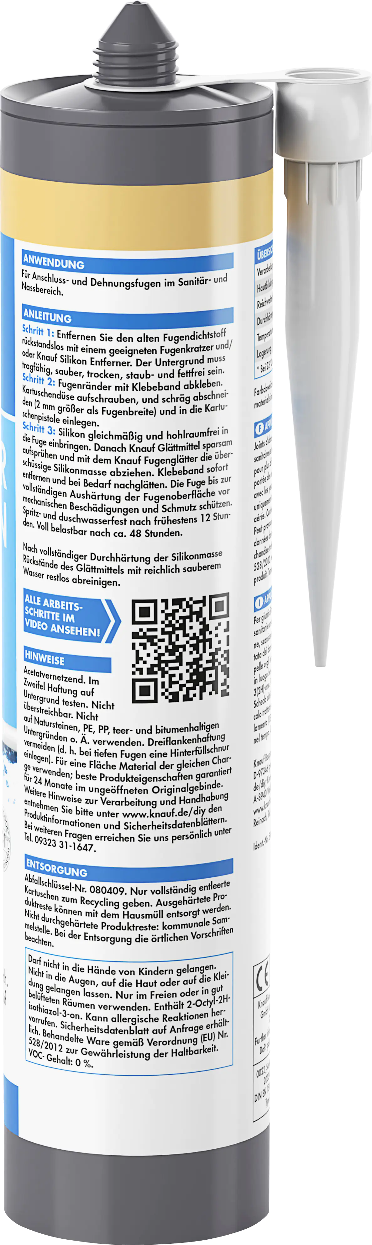 Knauf Sanitär Silikon caramel 300 ml Knauf Sanitär Silikon caramel 300 ml