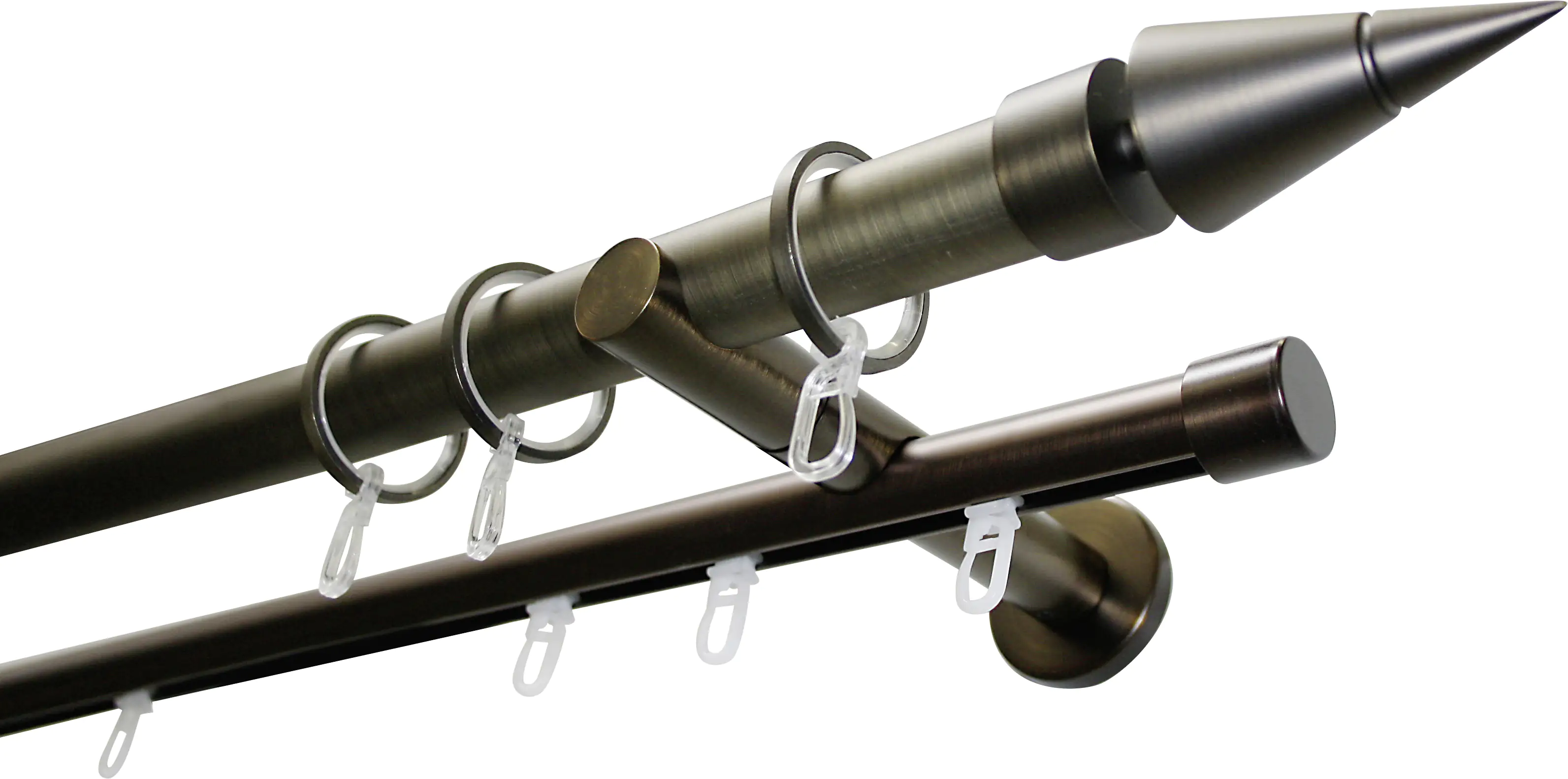 Gardinia Ringe mit Gleiteinlage Windsor, Ø 25 mm, bronze