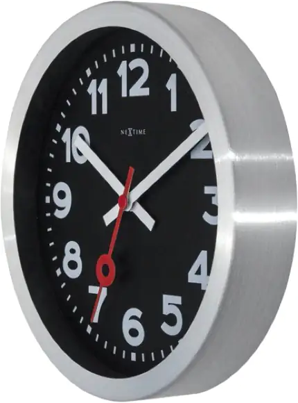 Nextime Tisch- Wanduhr Station Ø 19 cm schwarz