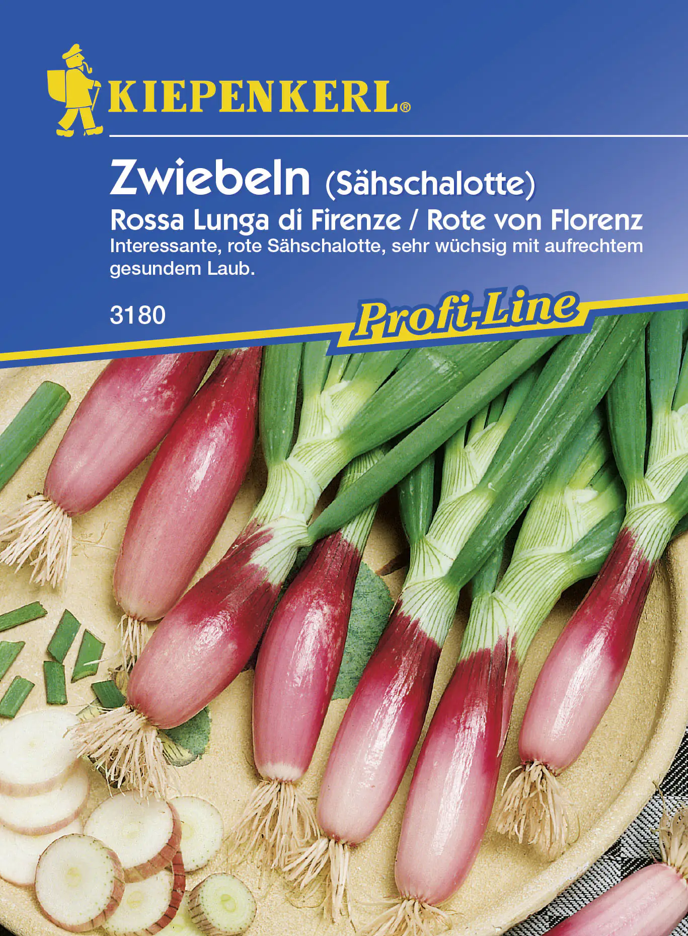 Kiepenkerl Lauchzwiebel Rossa Lunga di Firenze Rote von Florenz Allium cepa, Inhalt: ca. 3 lfd. Mete