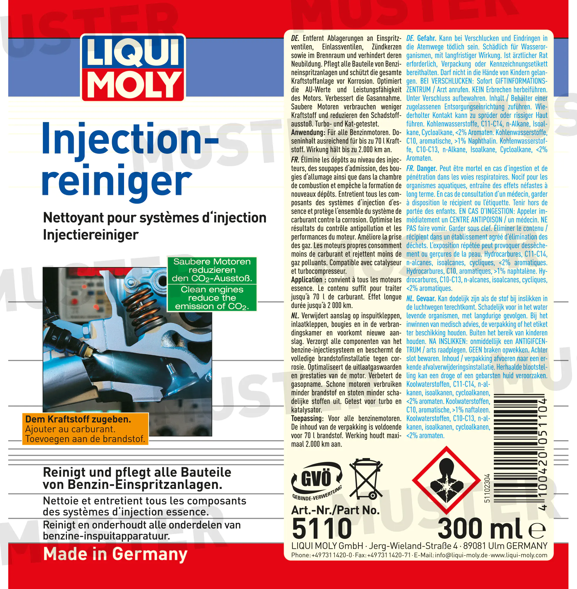 Liqui Moly Injection-Reiniger 300 ml