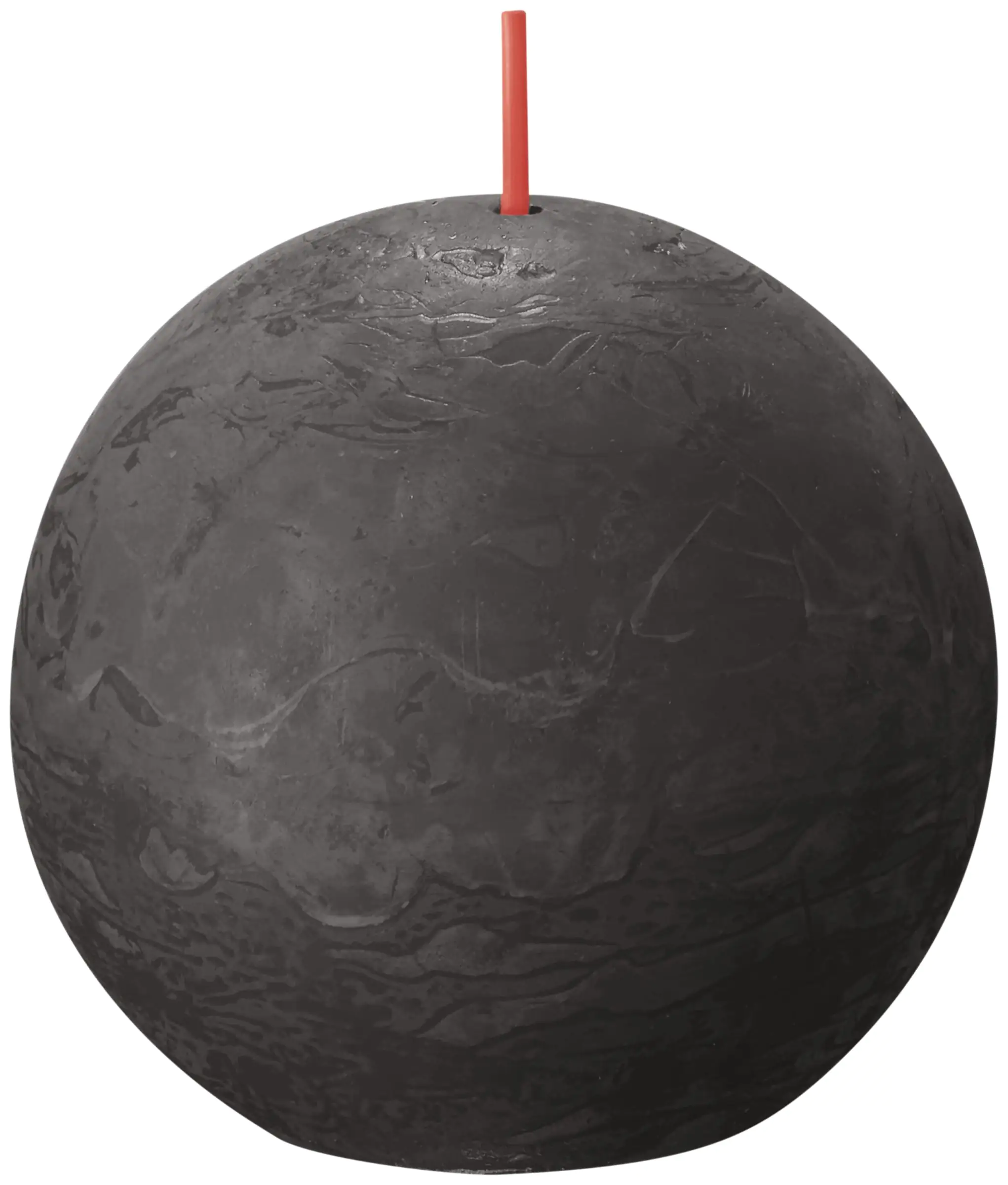 8717847148315 Bolsius Rustik Kugelkerze stürmisches grau, Ø 7,6 cm
