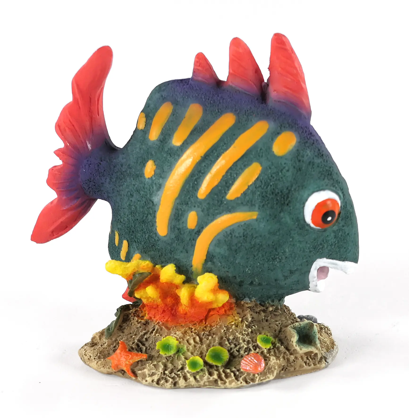 Orbit Aquarien-Deko Fisch blau mit gelben Streifen